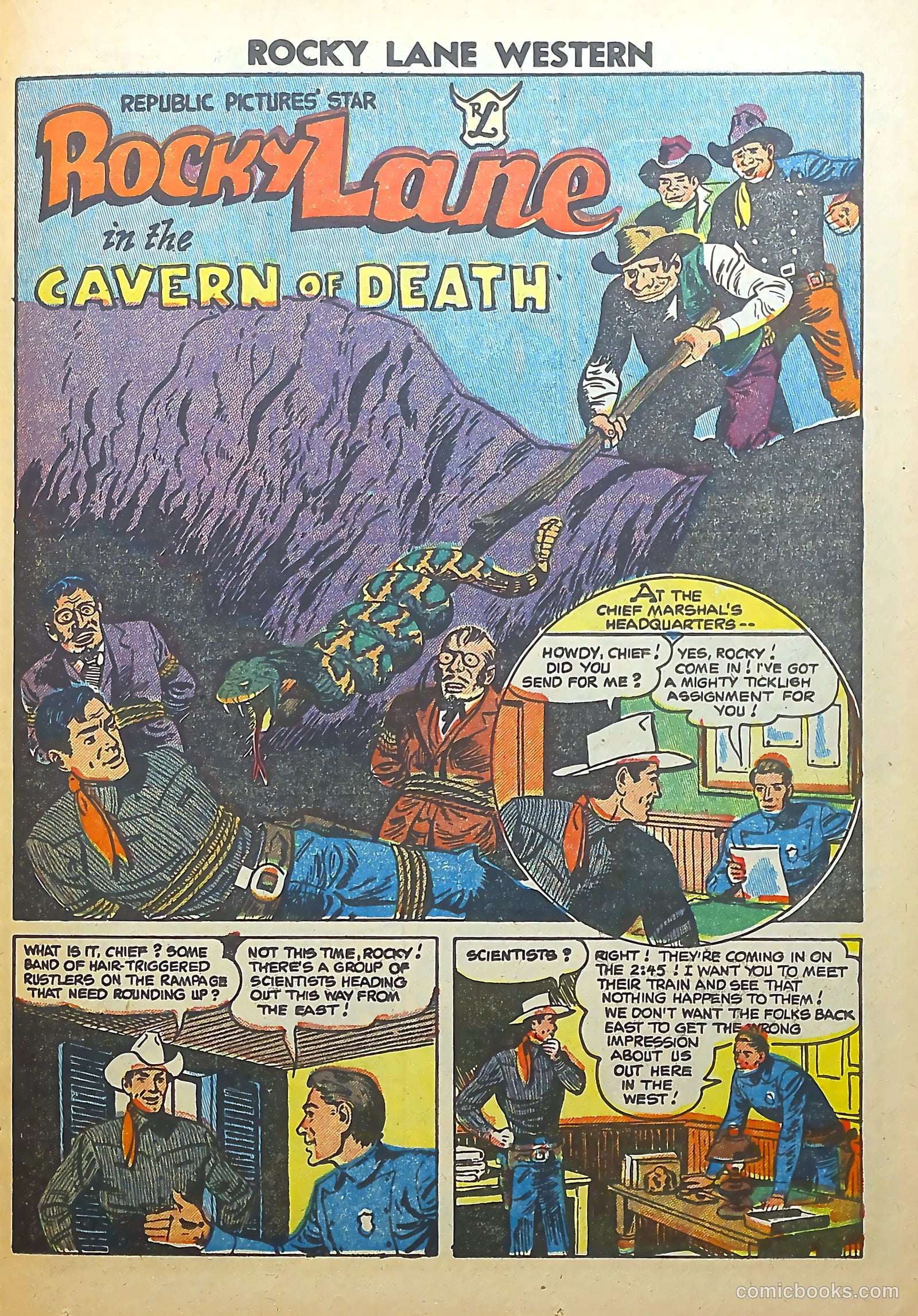 Rocky Lane Western #56 — page 23 of 36