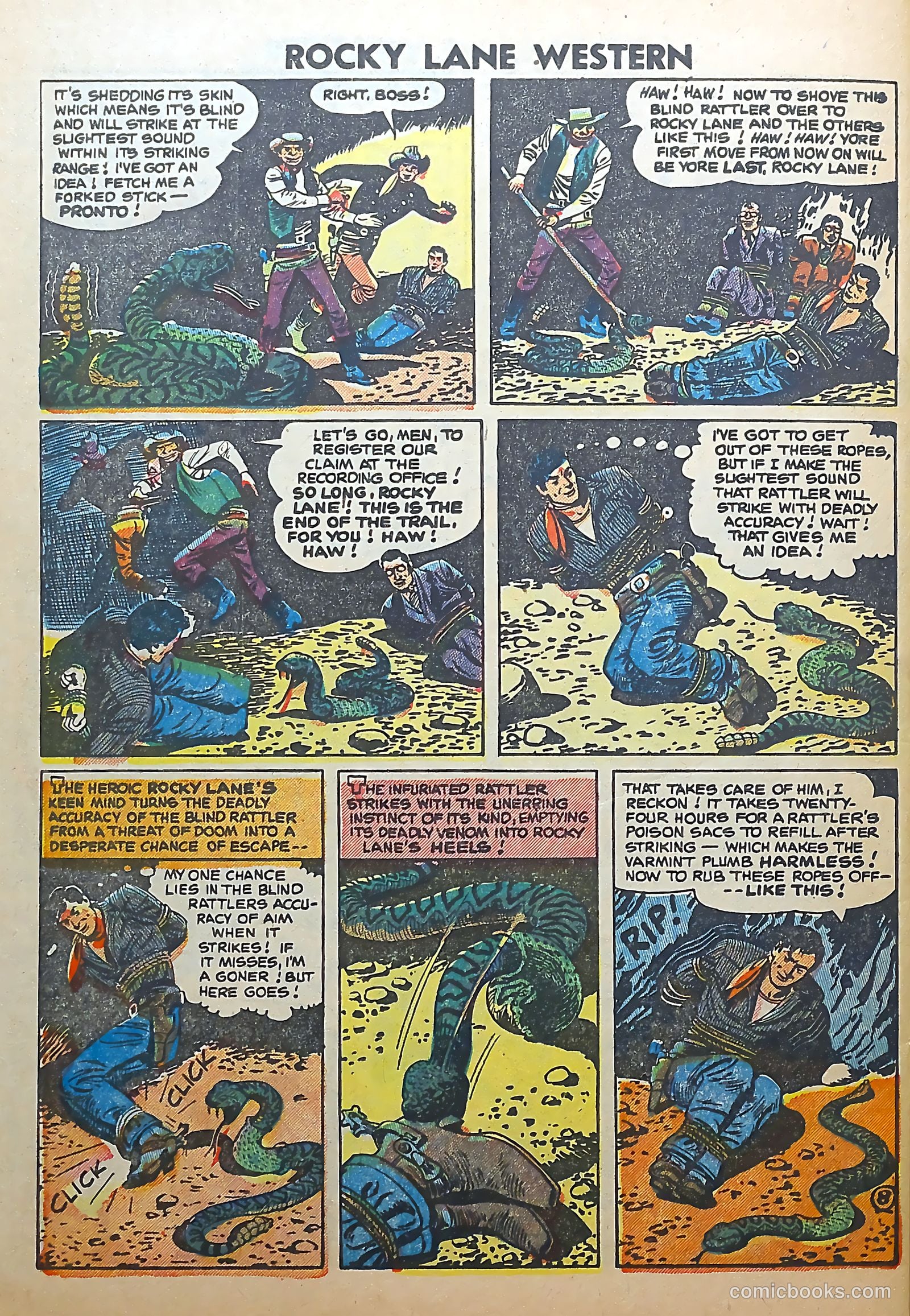Rocky Lane Western #56 — page 30 of 36