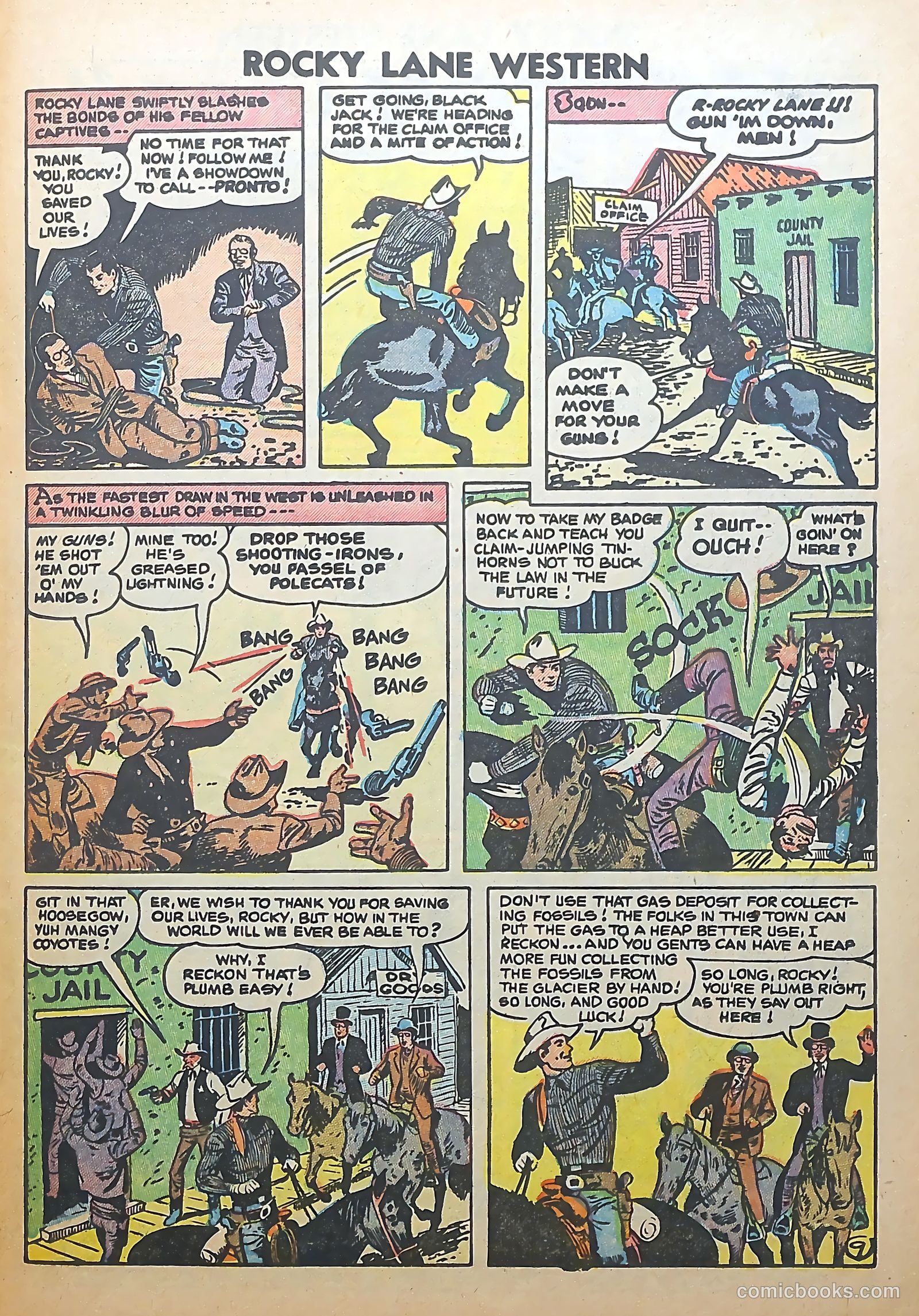 Rocky Lane Western #56 — page 31 of 36