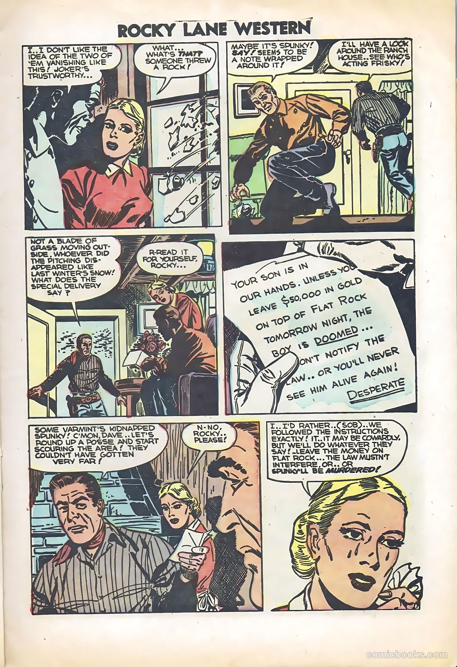 Rocky Lane Western #57 — page 9 of 36