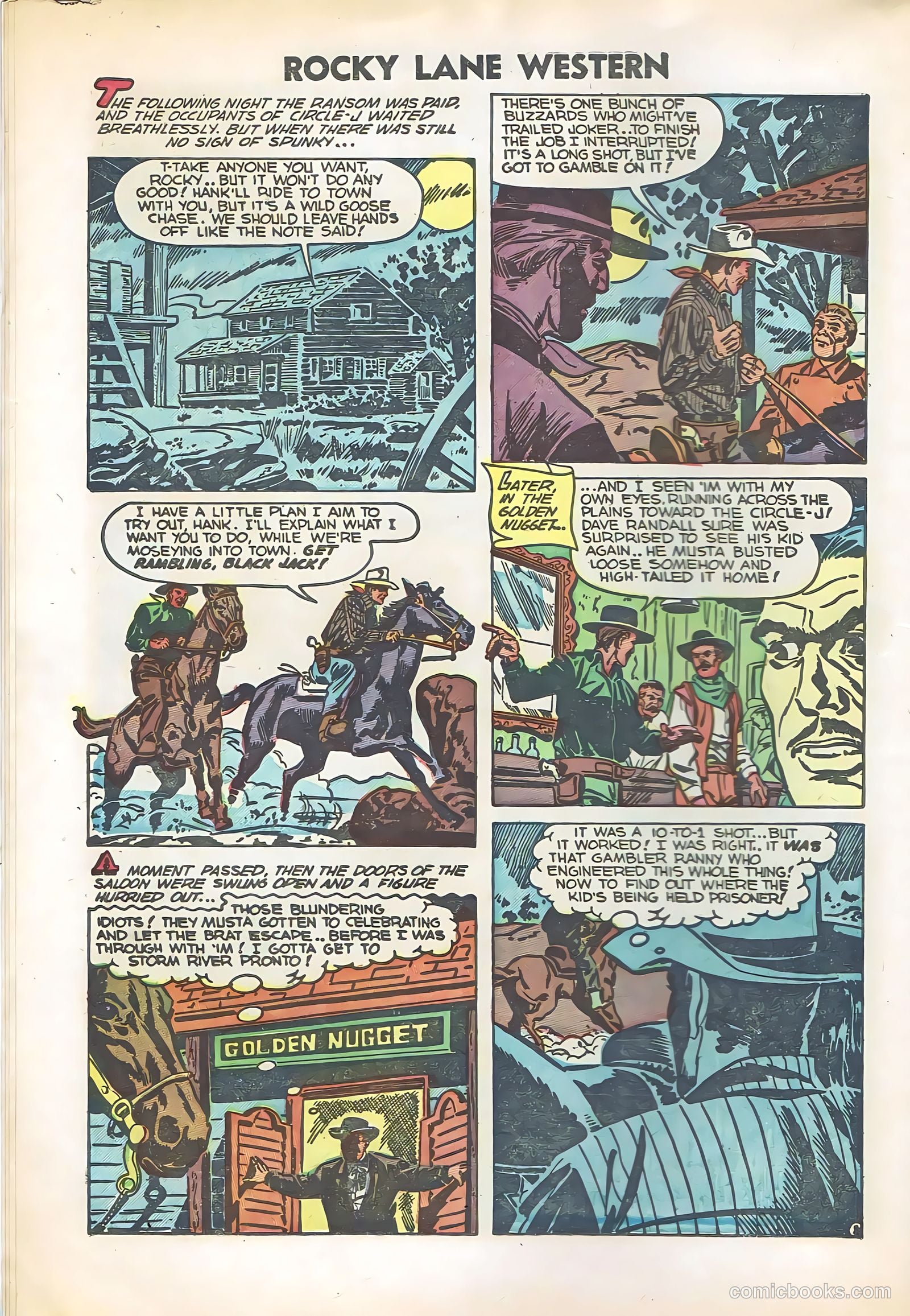 Rocky Lane Western #57 — page 10 of 36