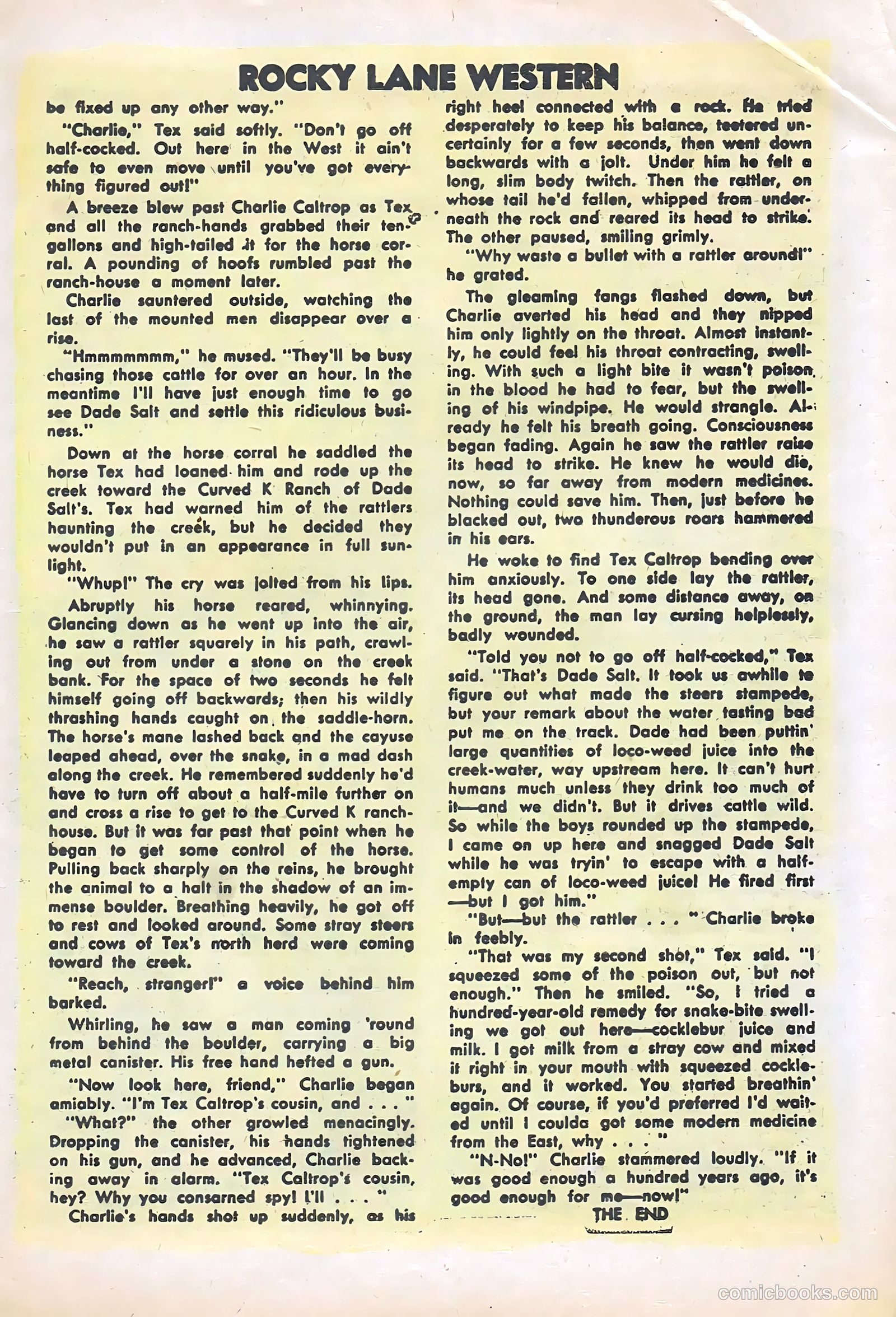 Rocky Lane Western #57 — page 17 of 36