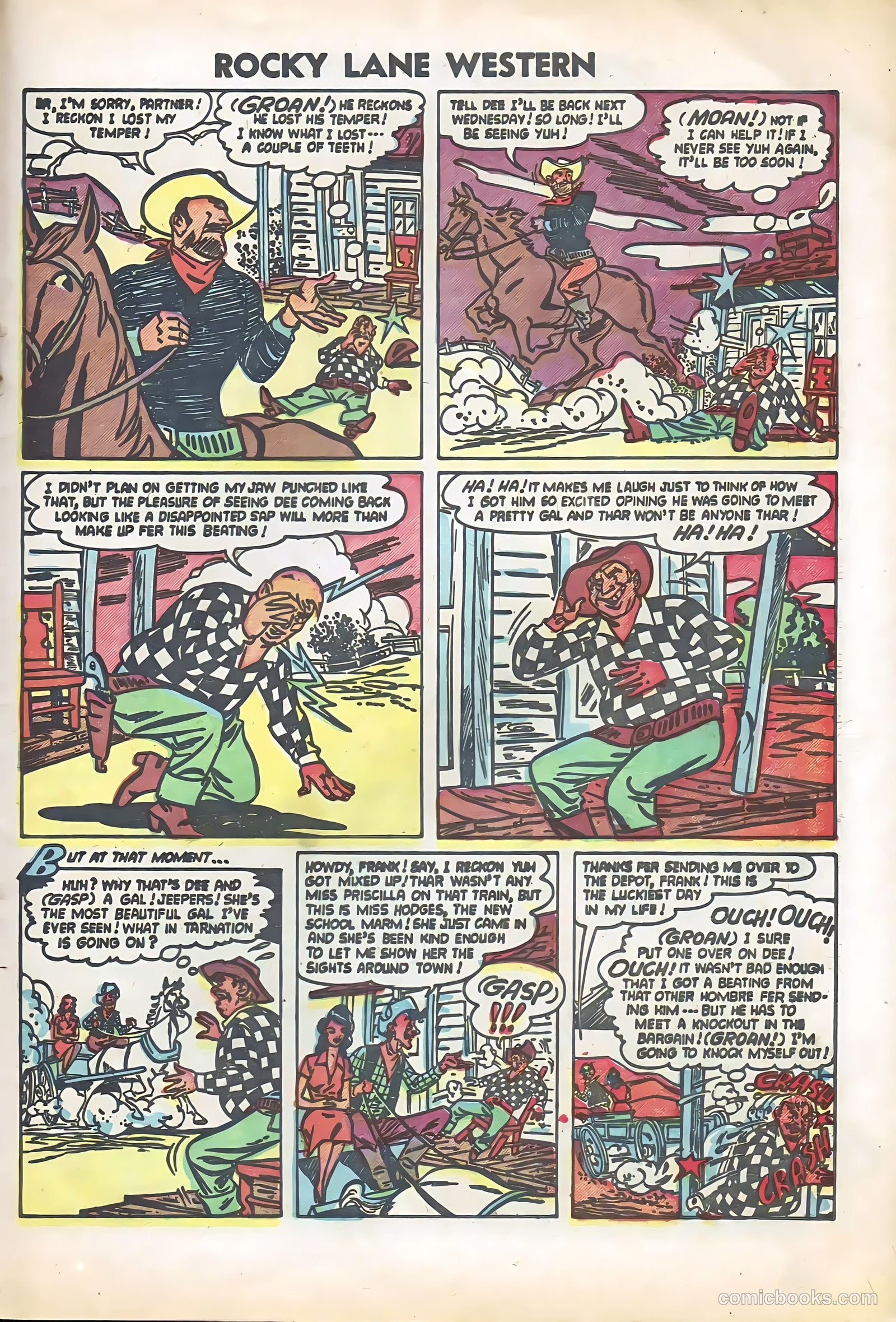 Rocky Lane Western #57 — page 21 of 36