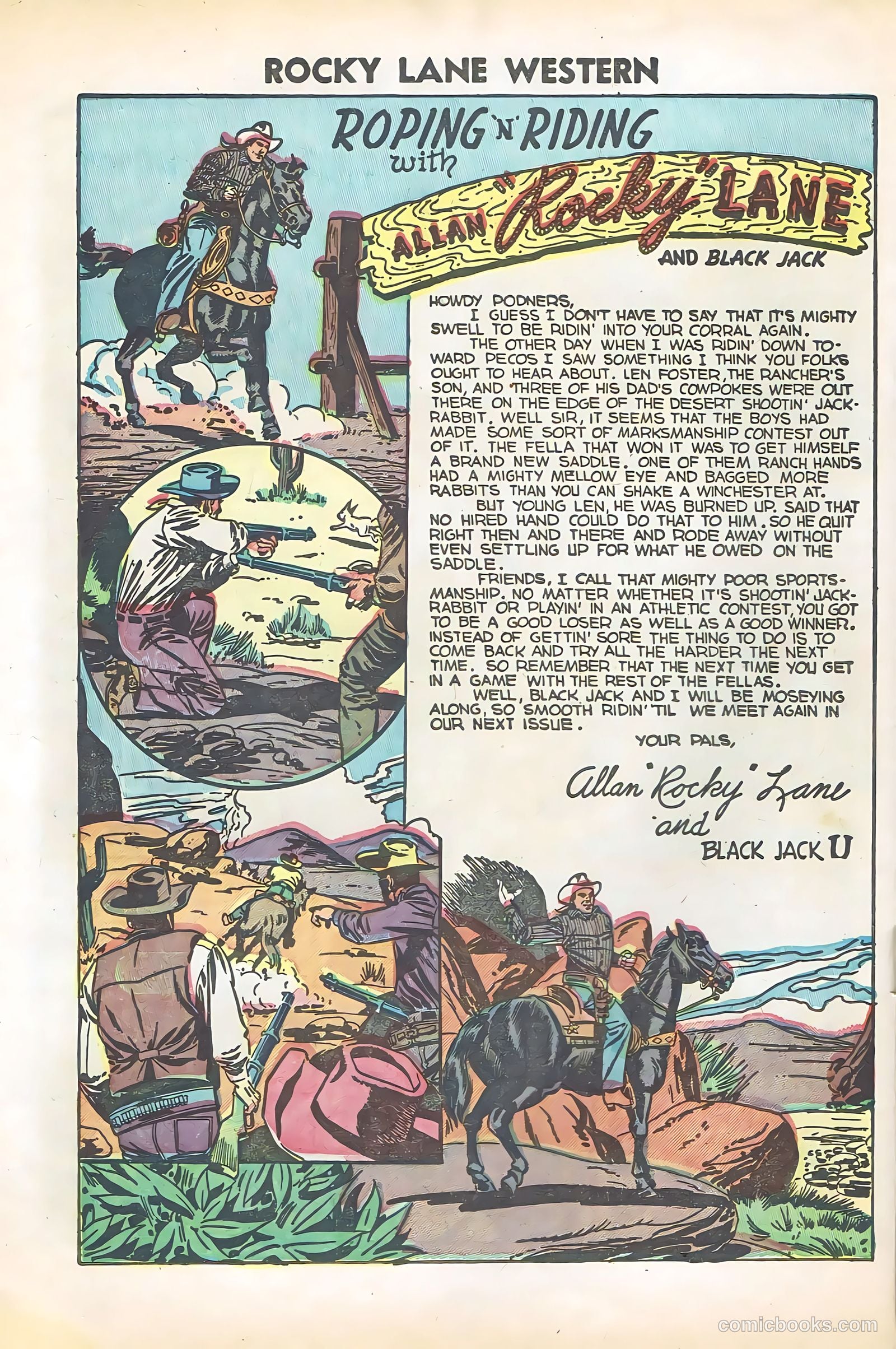Rocky Lane Western #57 — page 22 of 36