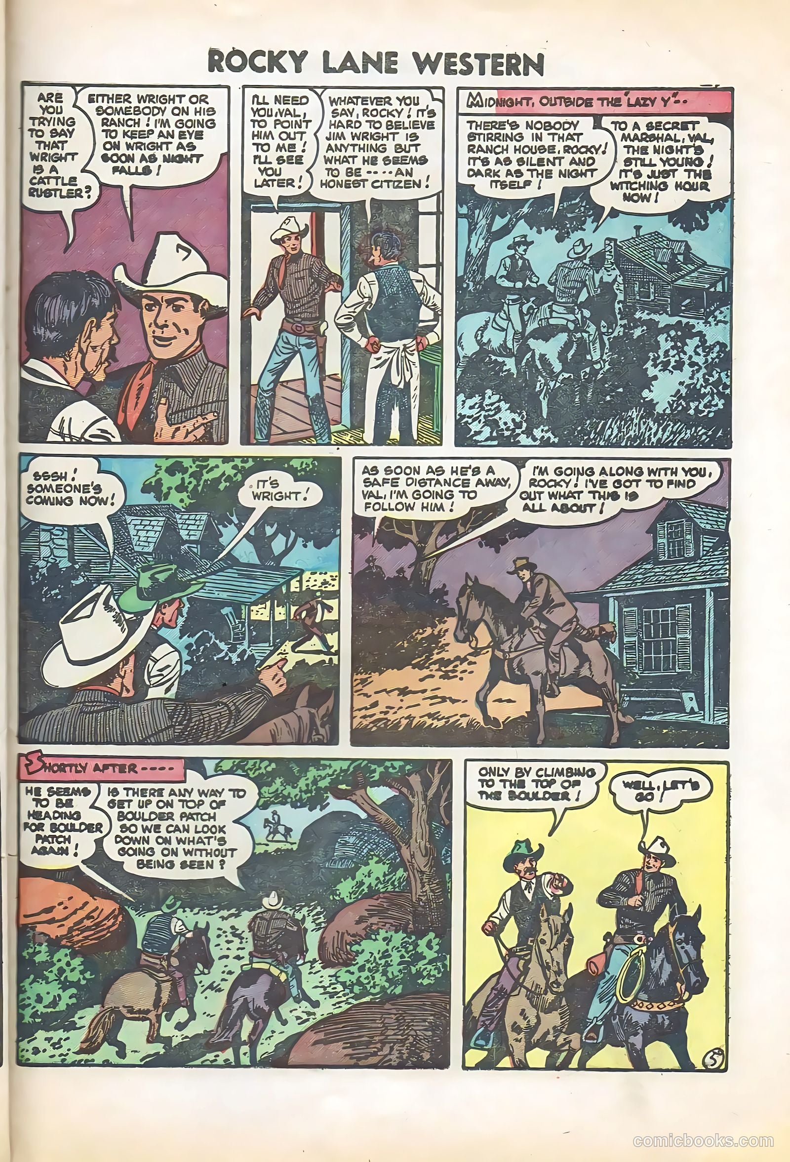 Rocky Lane Western #57 — page 27 of 36