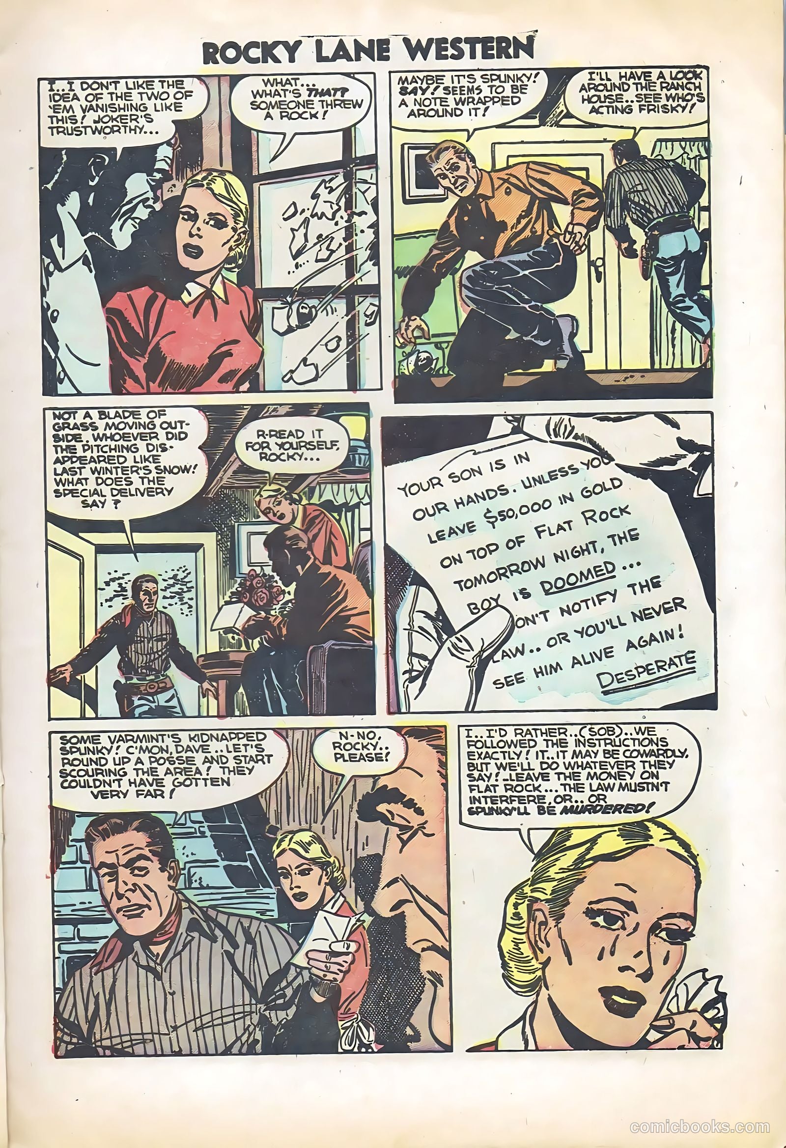 Rocky Lane Western #57 — page 9 of 36