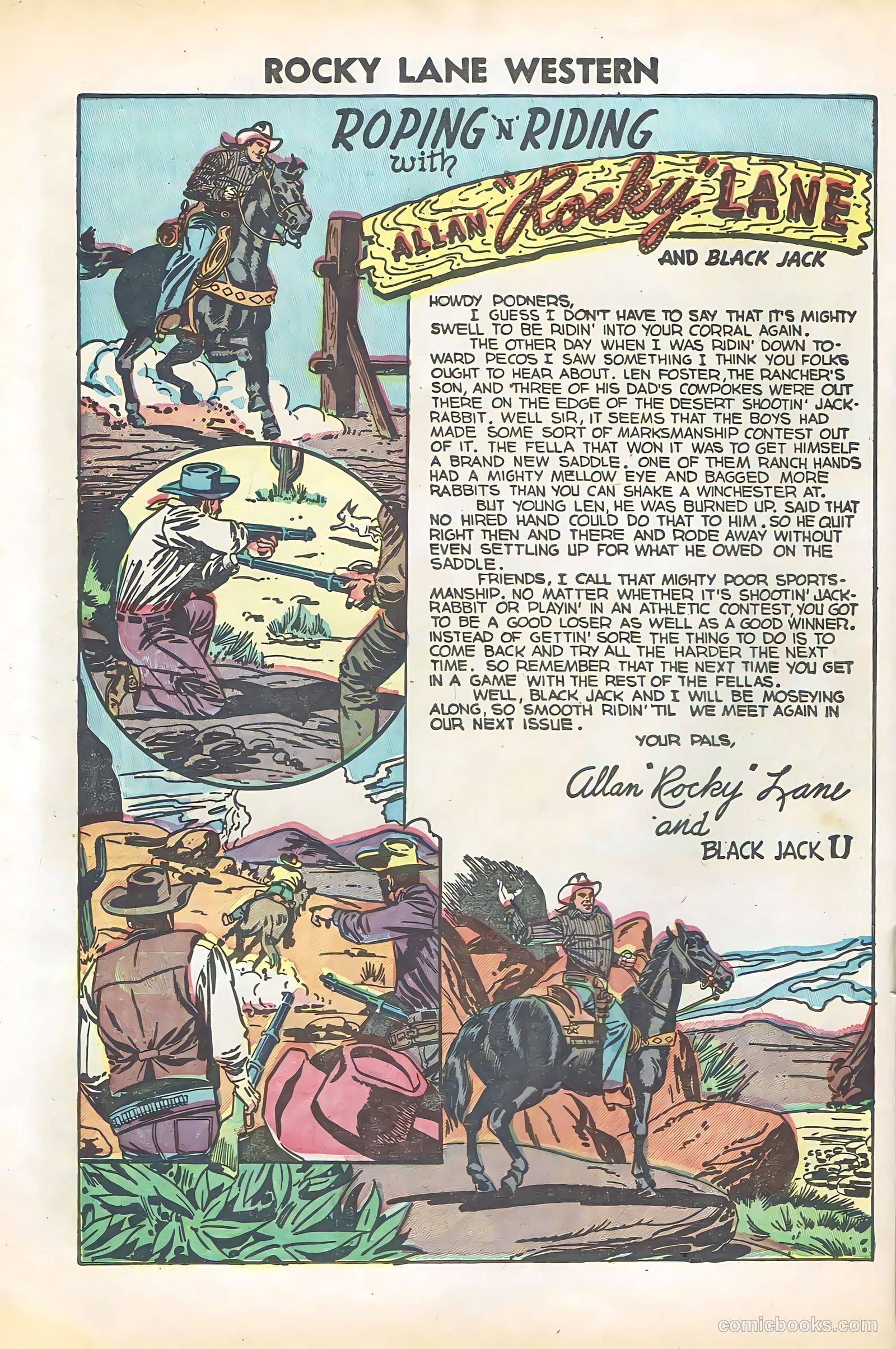 Rocky Lane Western #57 — page 22 of 36