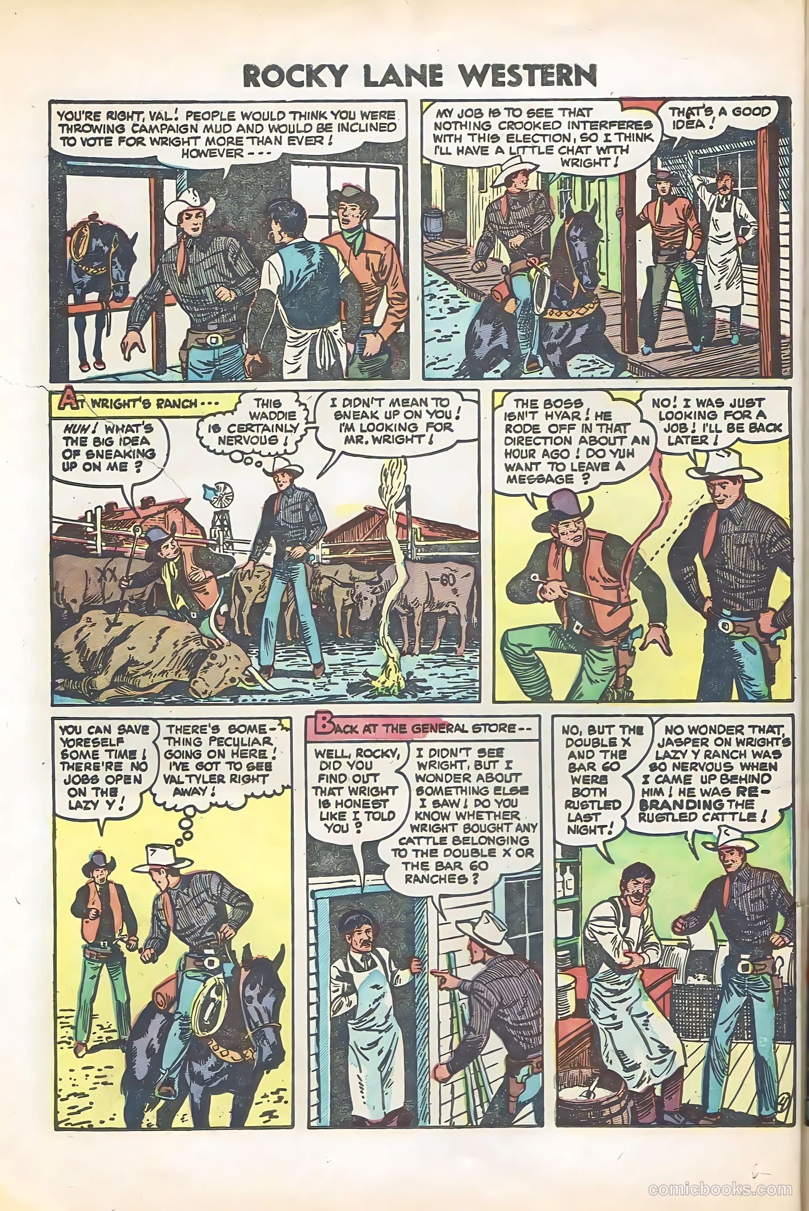 Rocky Lane Western #57 — page 26 of 36