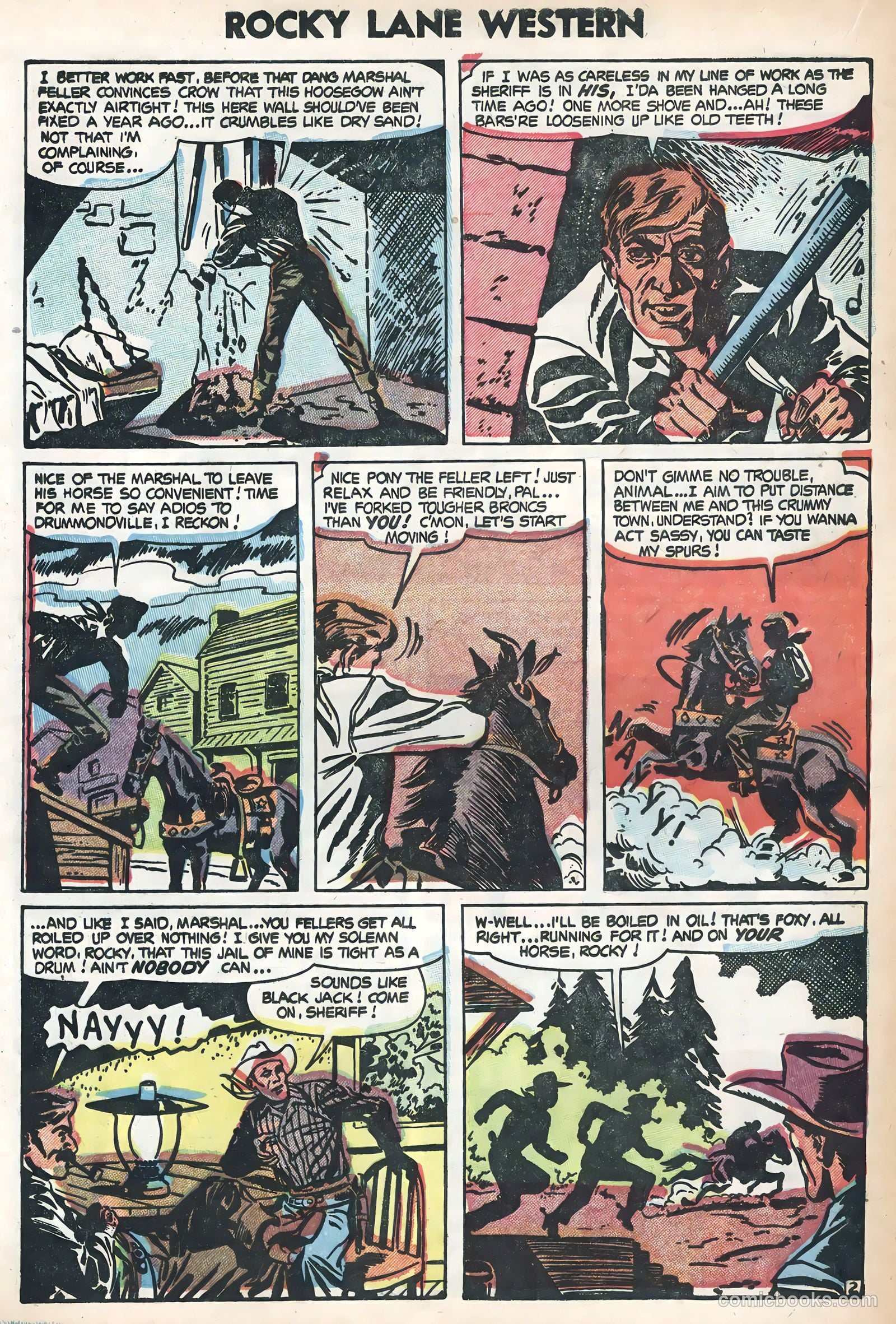 Rocky Lane Western #58 — page 16 of 36
