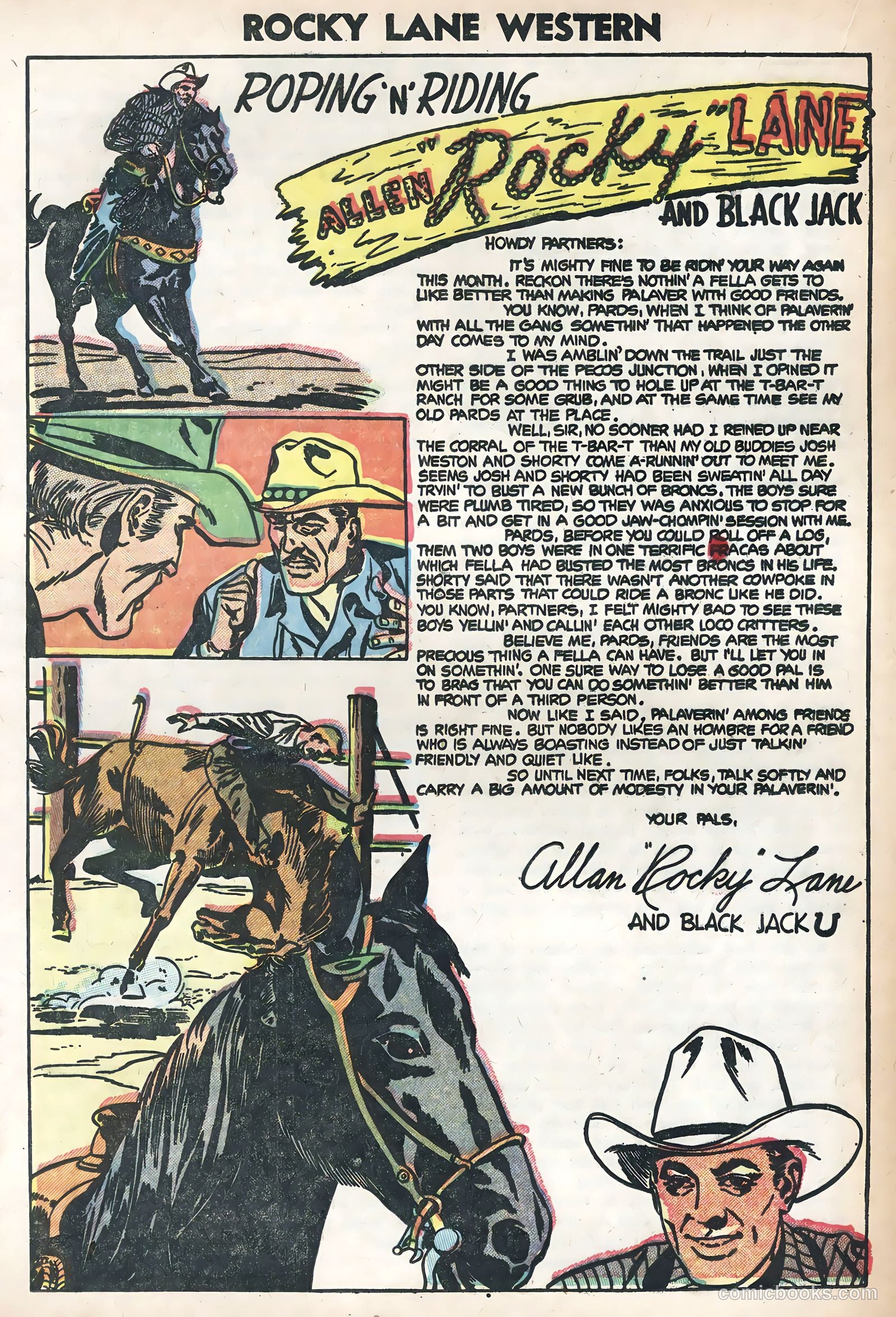 Rocky Lane Western #58 — page 20 of 36