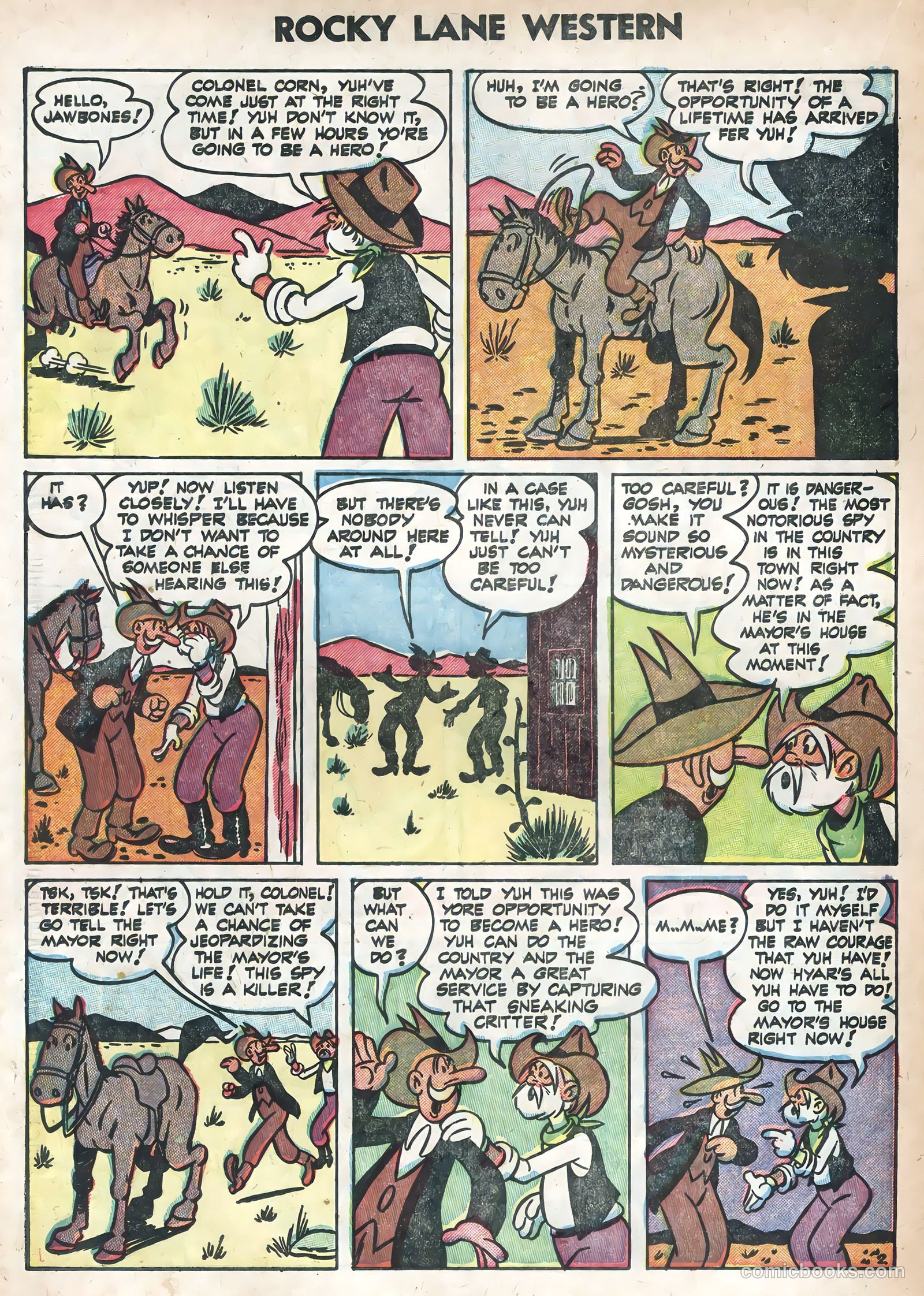 Rocky Lane Western #58 — page 22 of 36