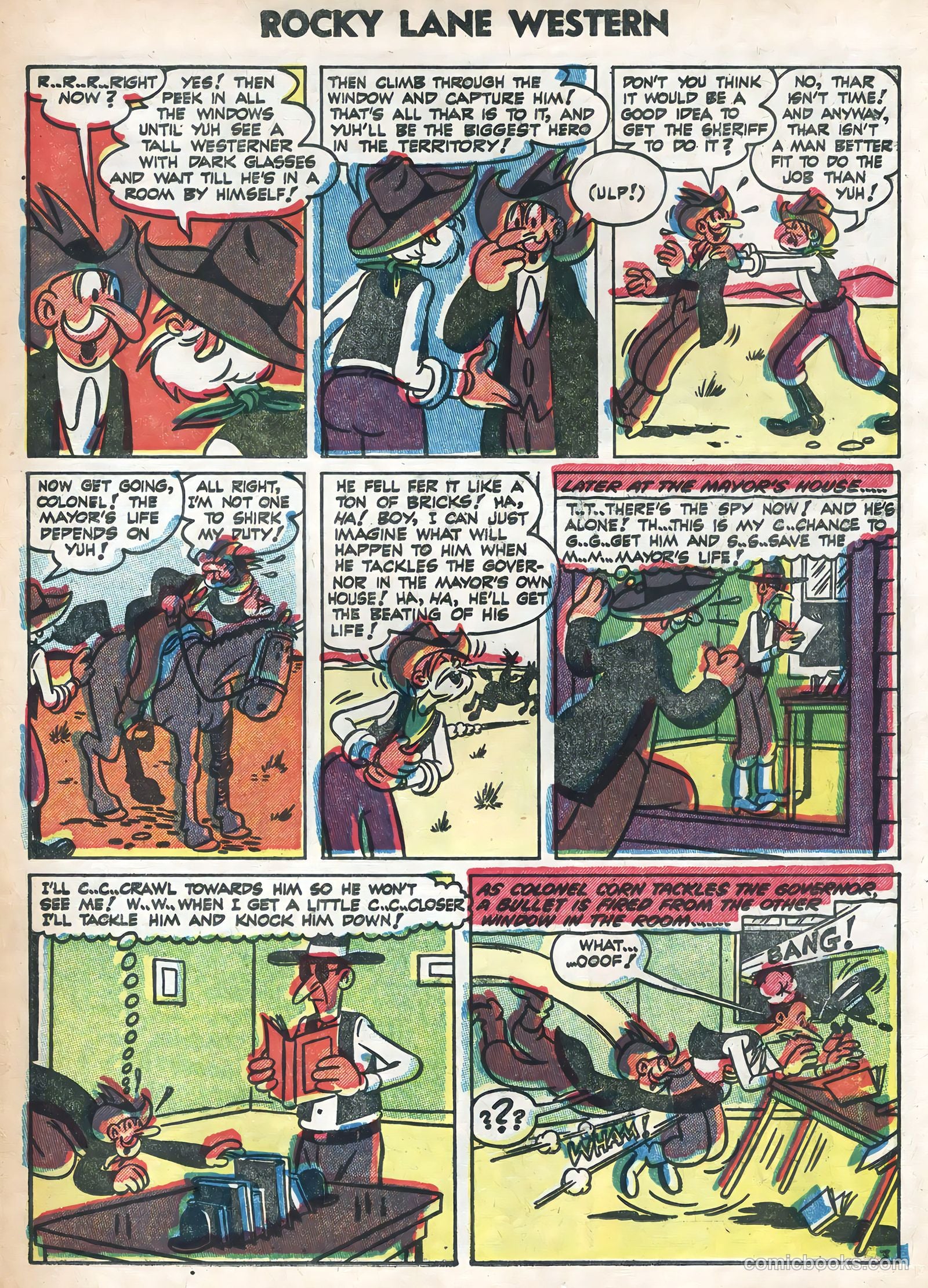 Rocky Lane Western #58 — page 23 of 36