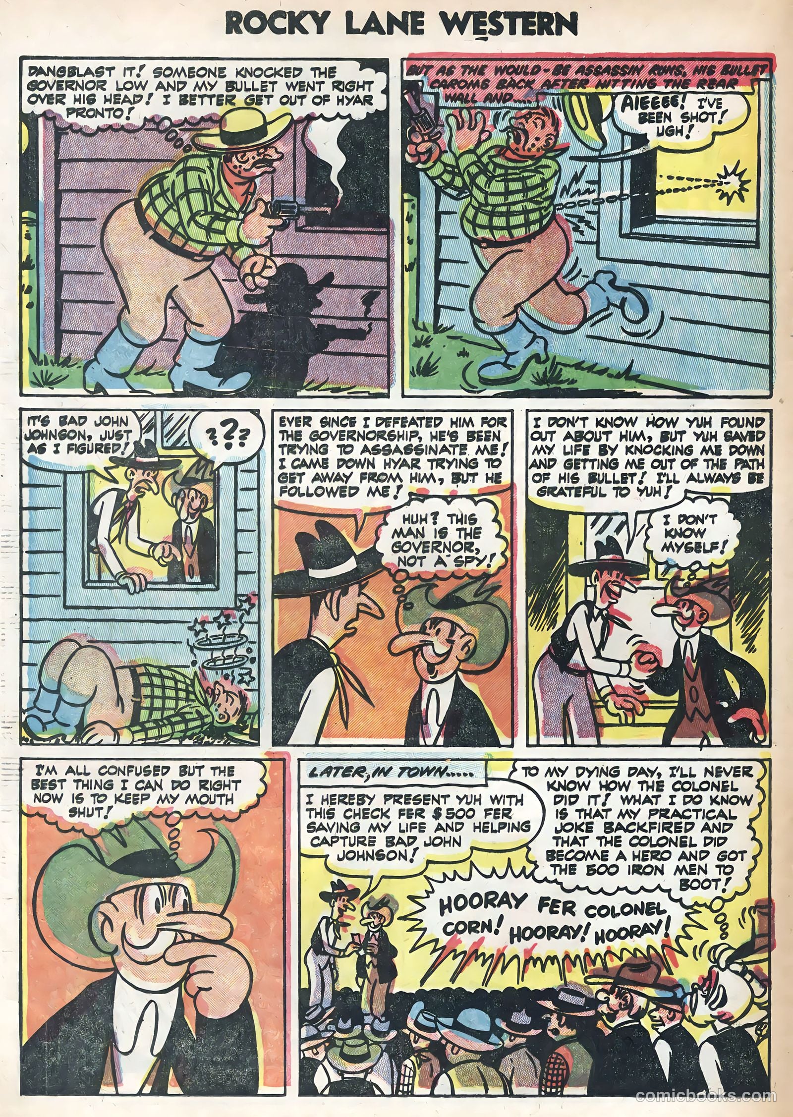 Rocky Lane Western #58 — page 24 of 36