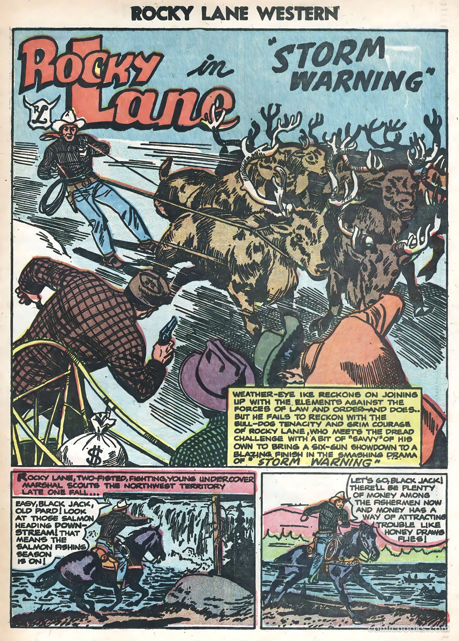 Rocky Lane Western #58 — page 25 of 36