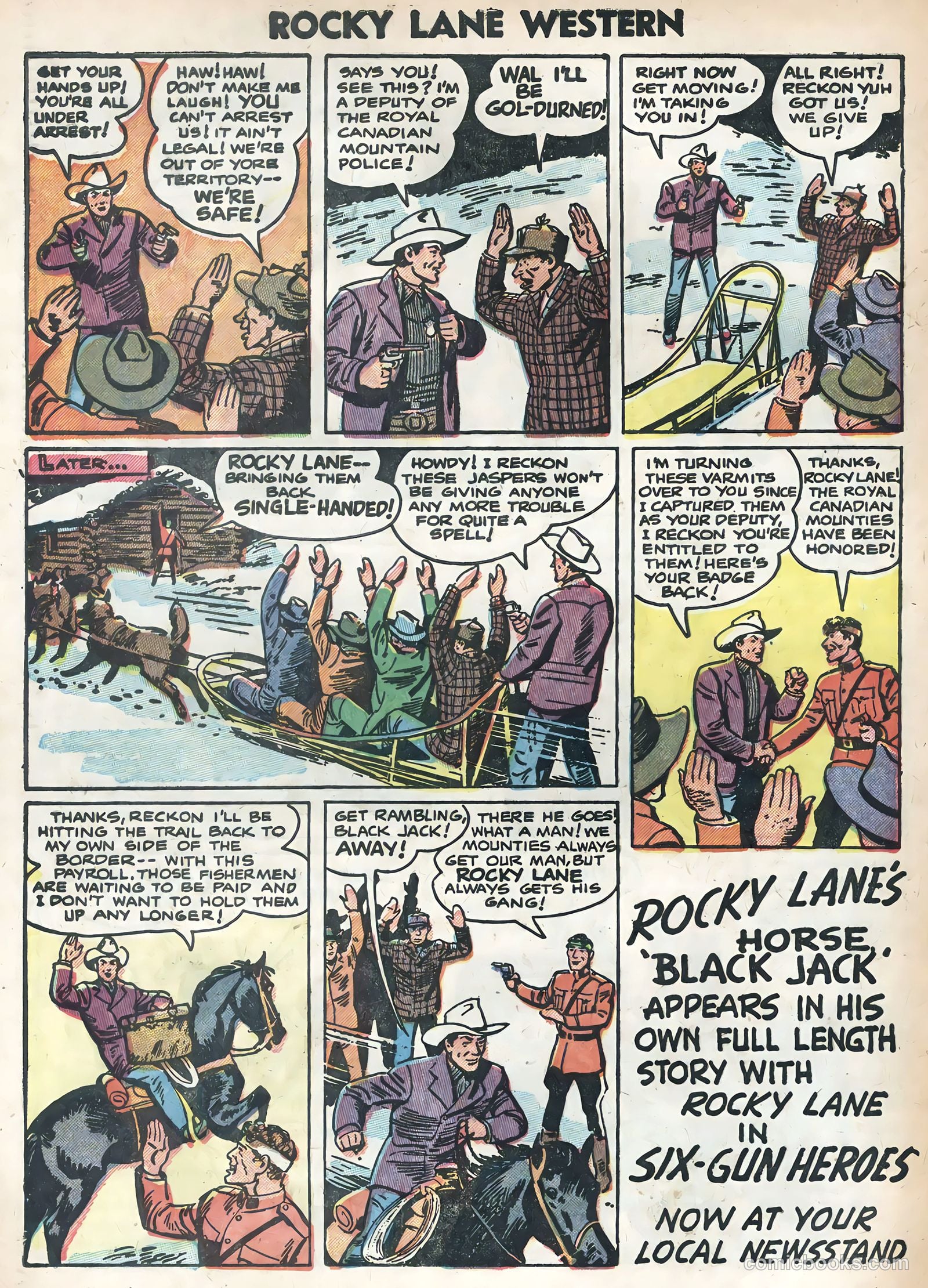 Rocky Lane Western #58 — page 32 of 36