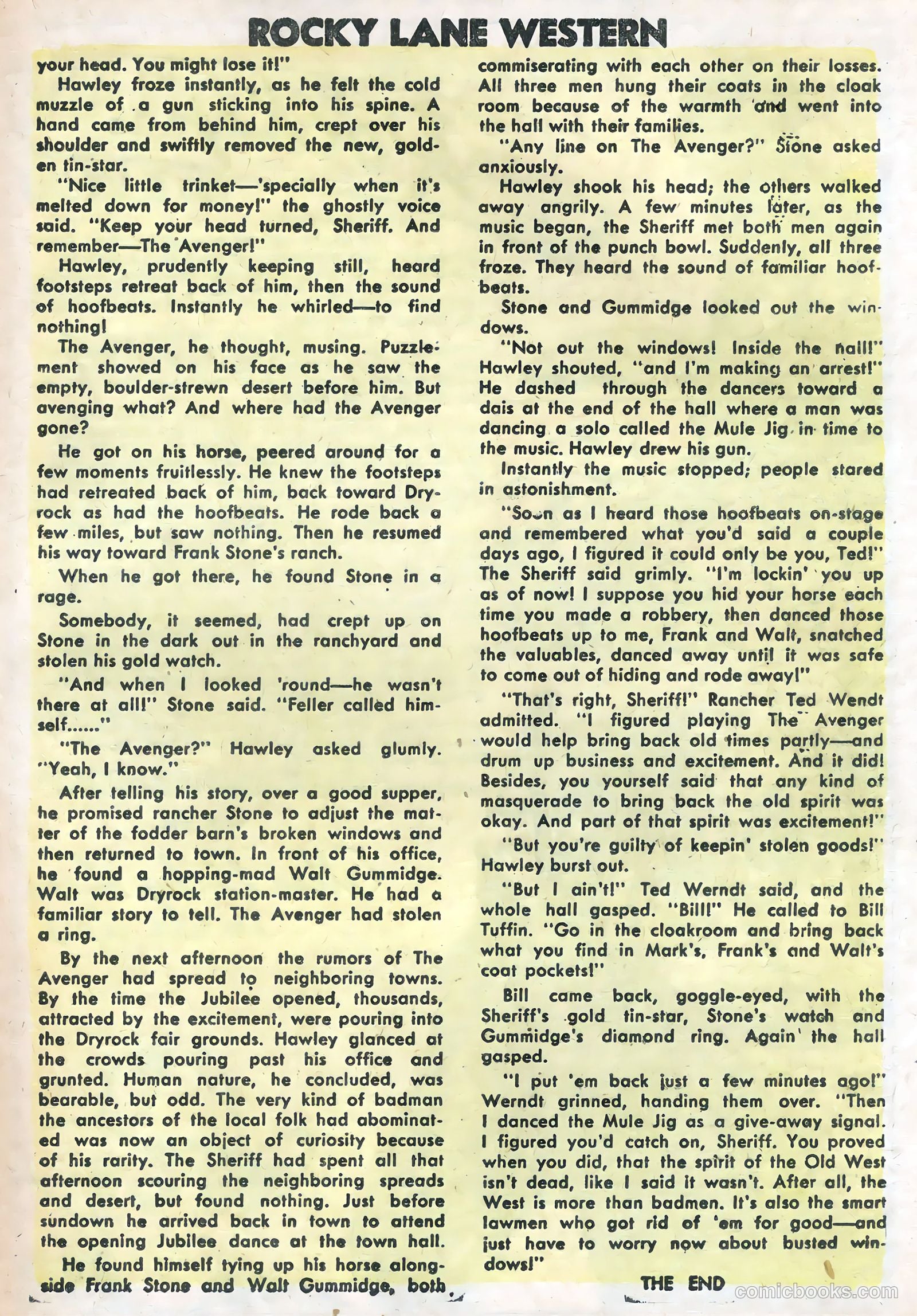 Rocky Lane Western #58 — page 19 of 36