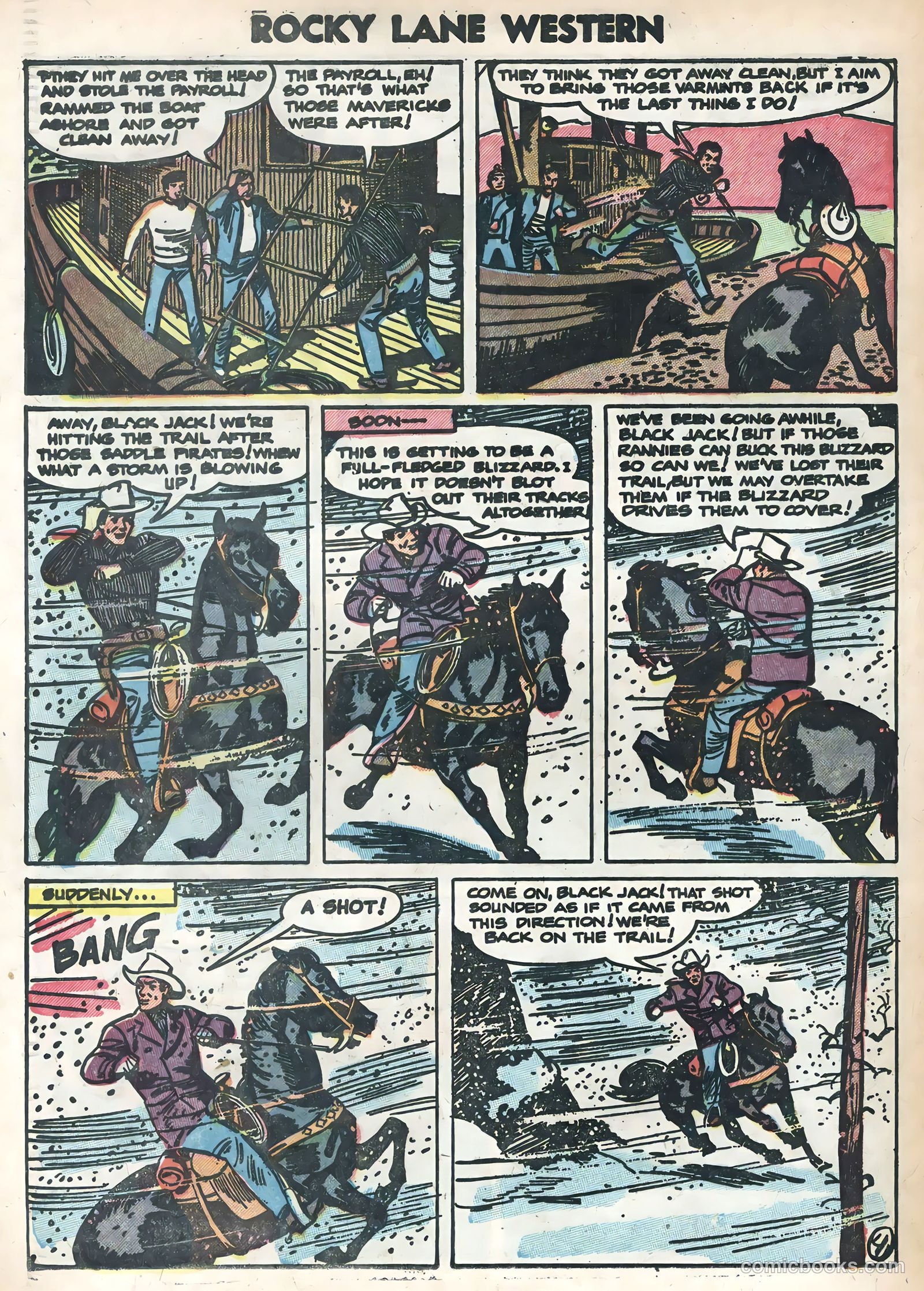 Rocky Lane Western #58 — page 28 of 36