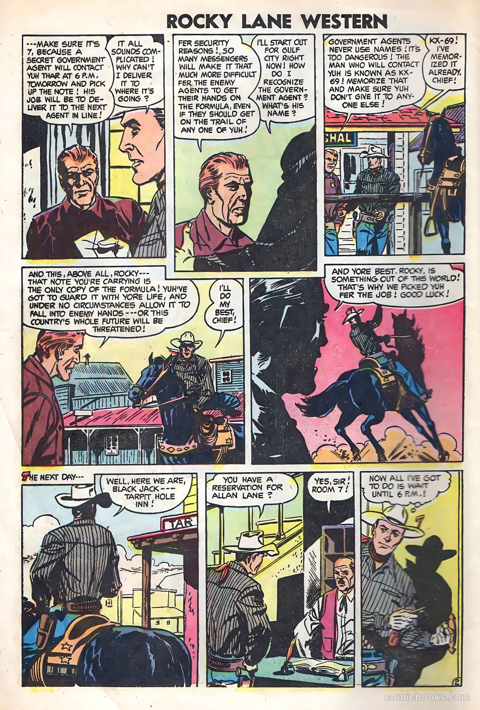 Rocky Lane Western #59 — page 4 of 36