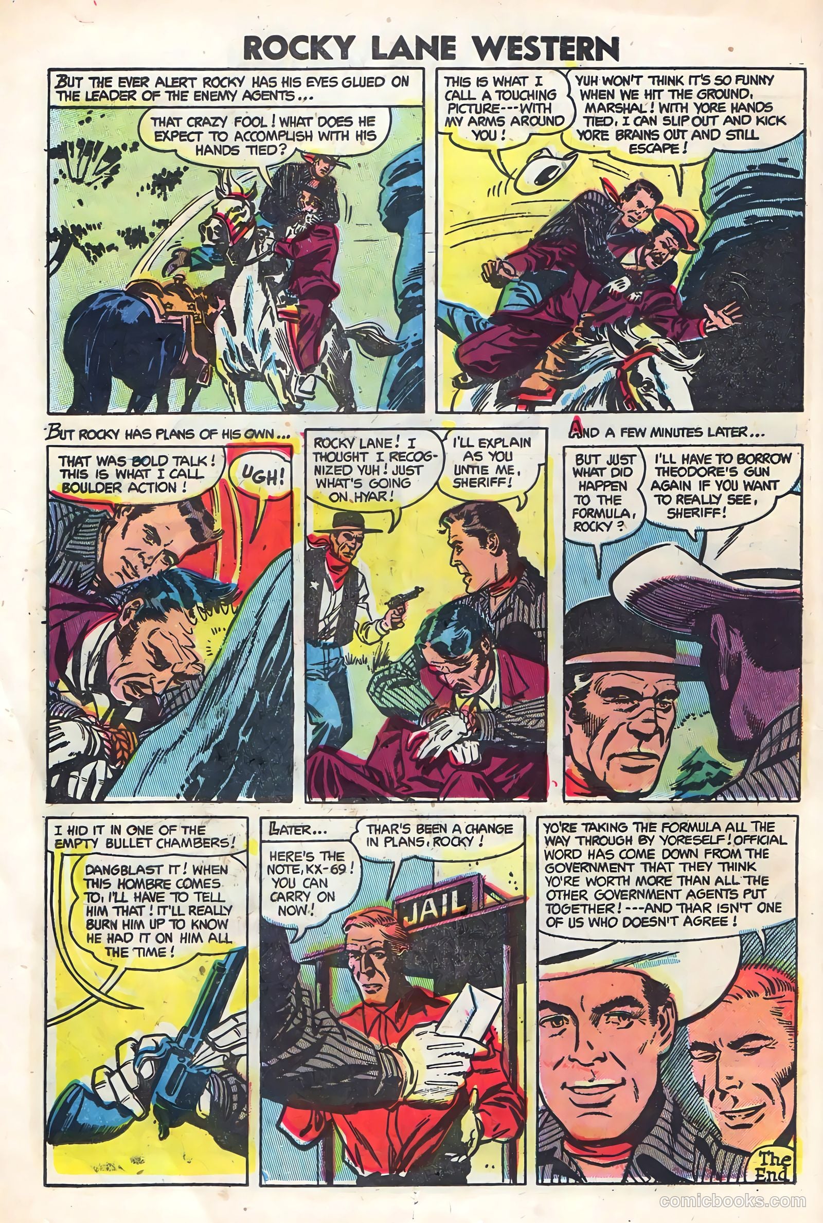 Rocky Lane Western #59 — page 12 of 36