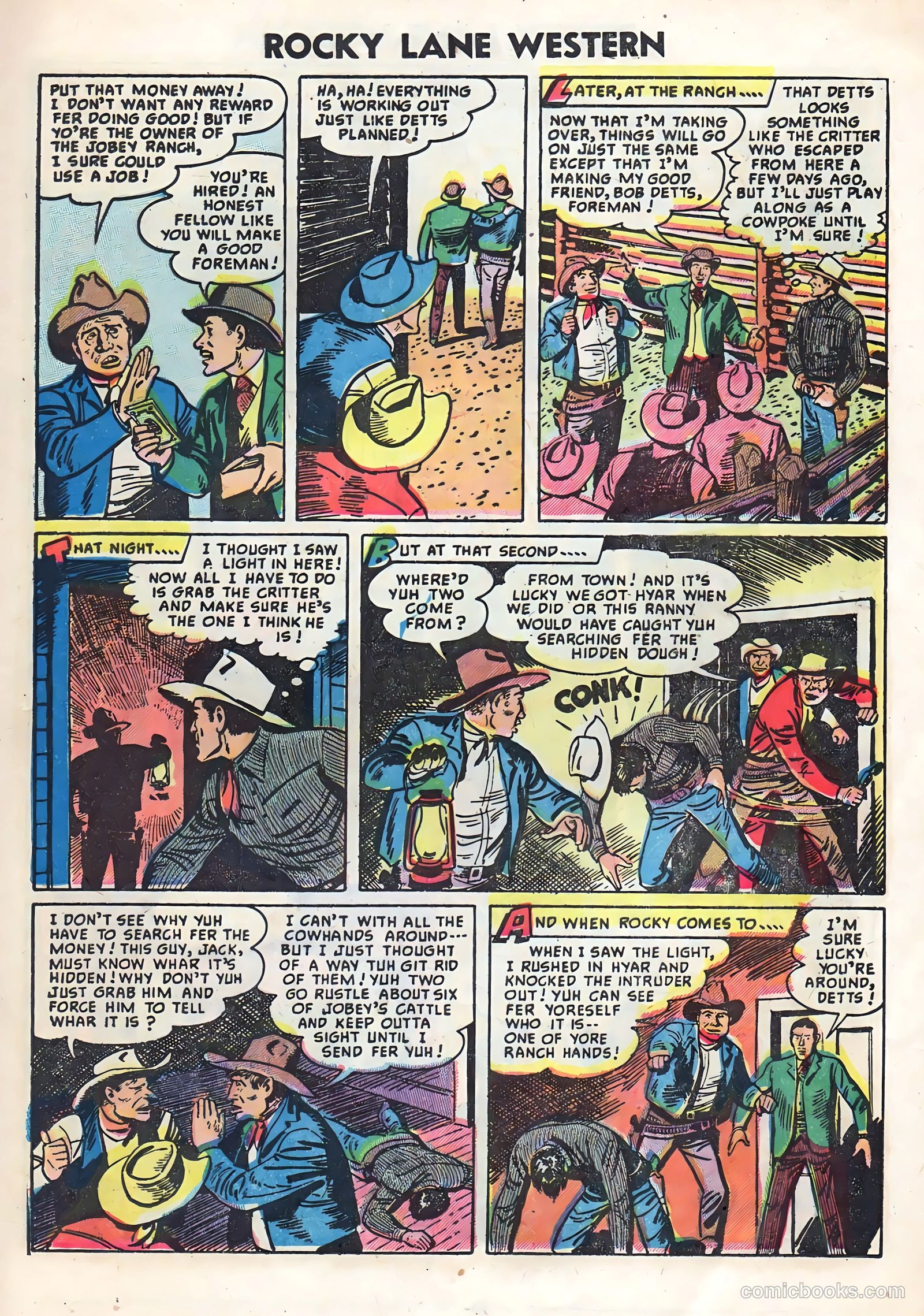 Rocky Lane Western #59 — page 17 of 36
