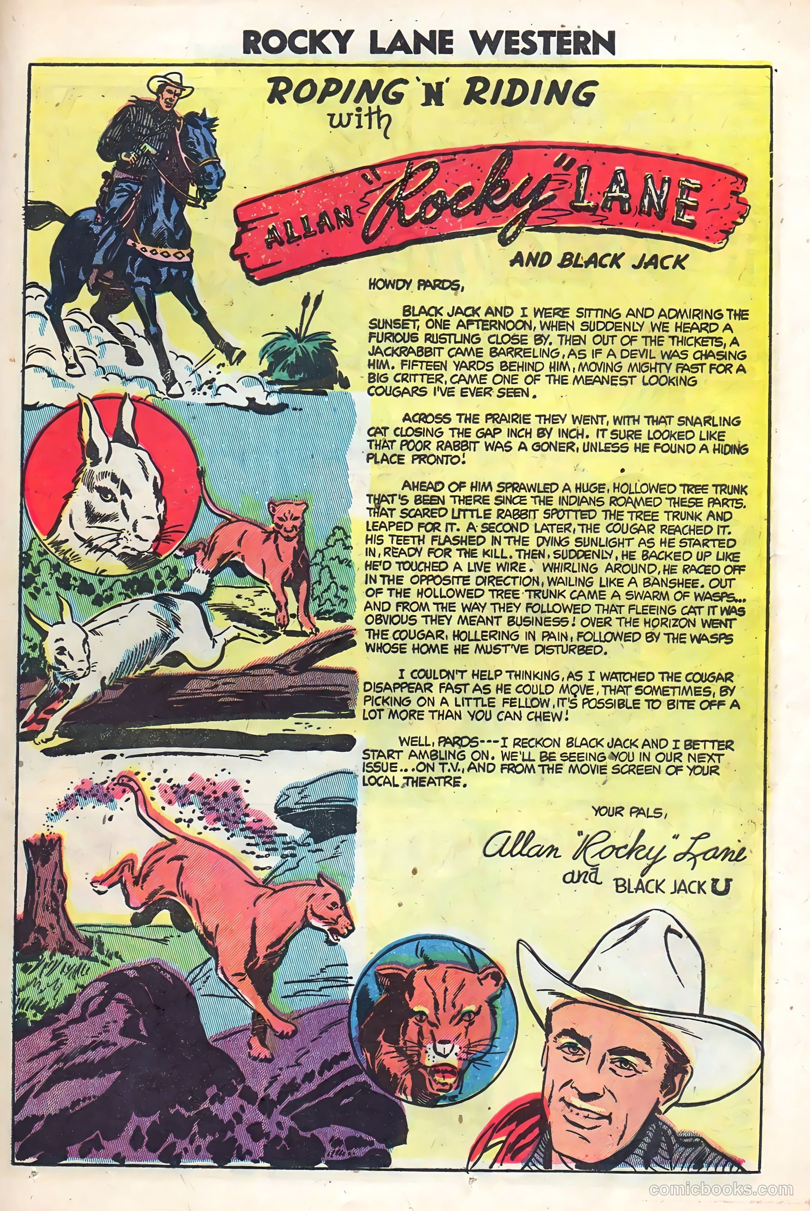 Rocky Lane Western #59 — page 25 of 36