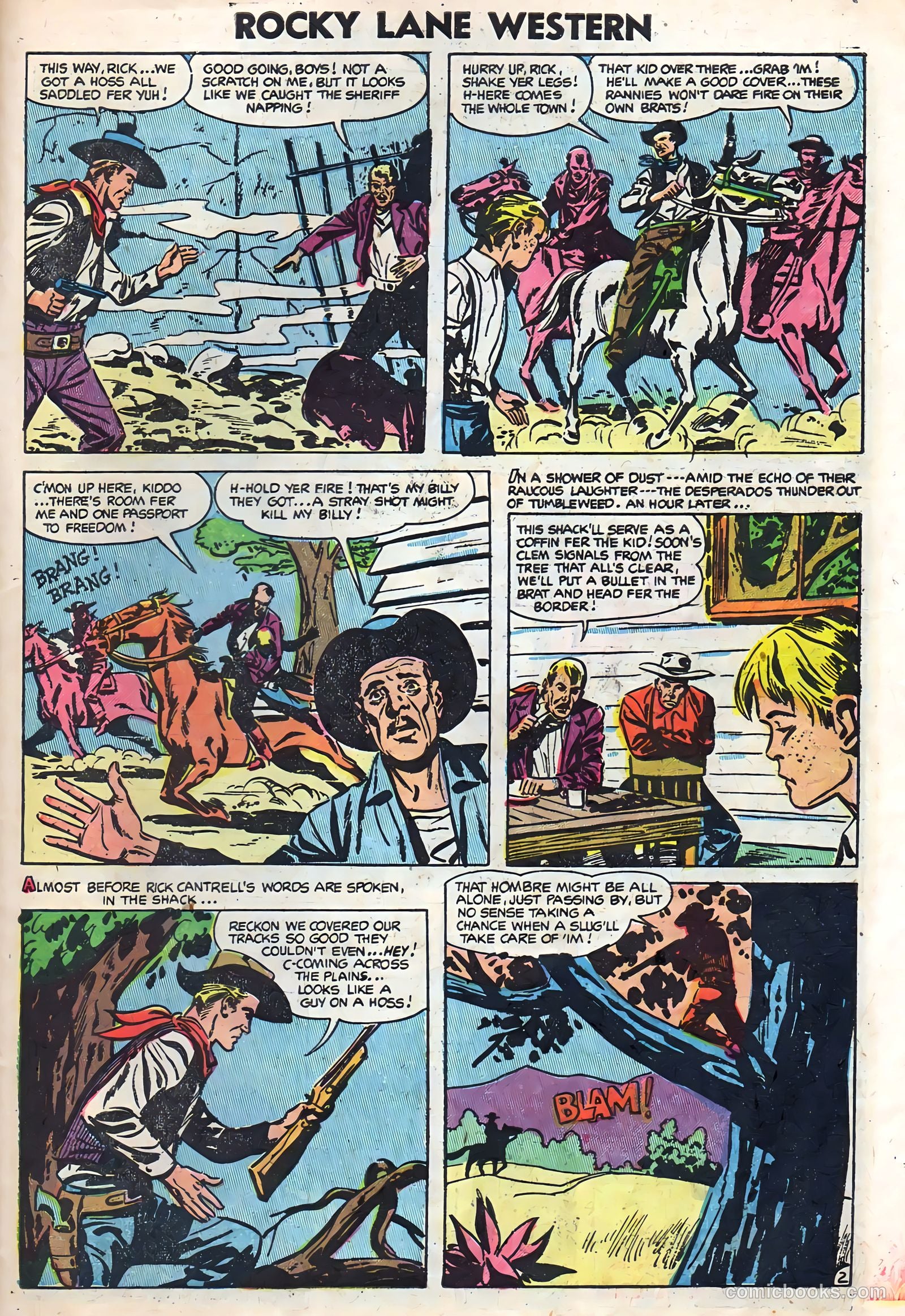Rocky Lane Western #59 — page 27 of 36