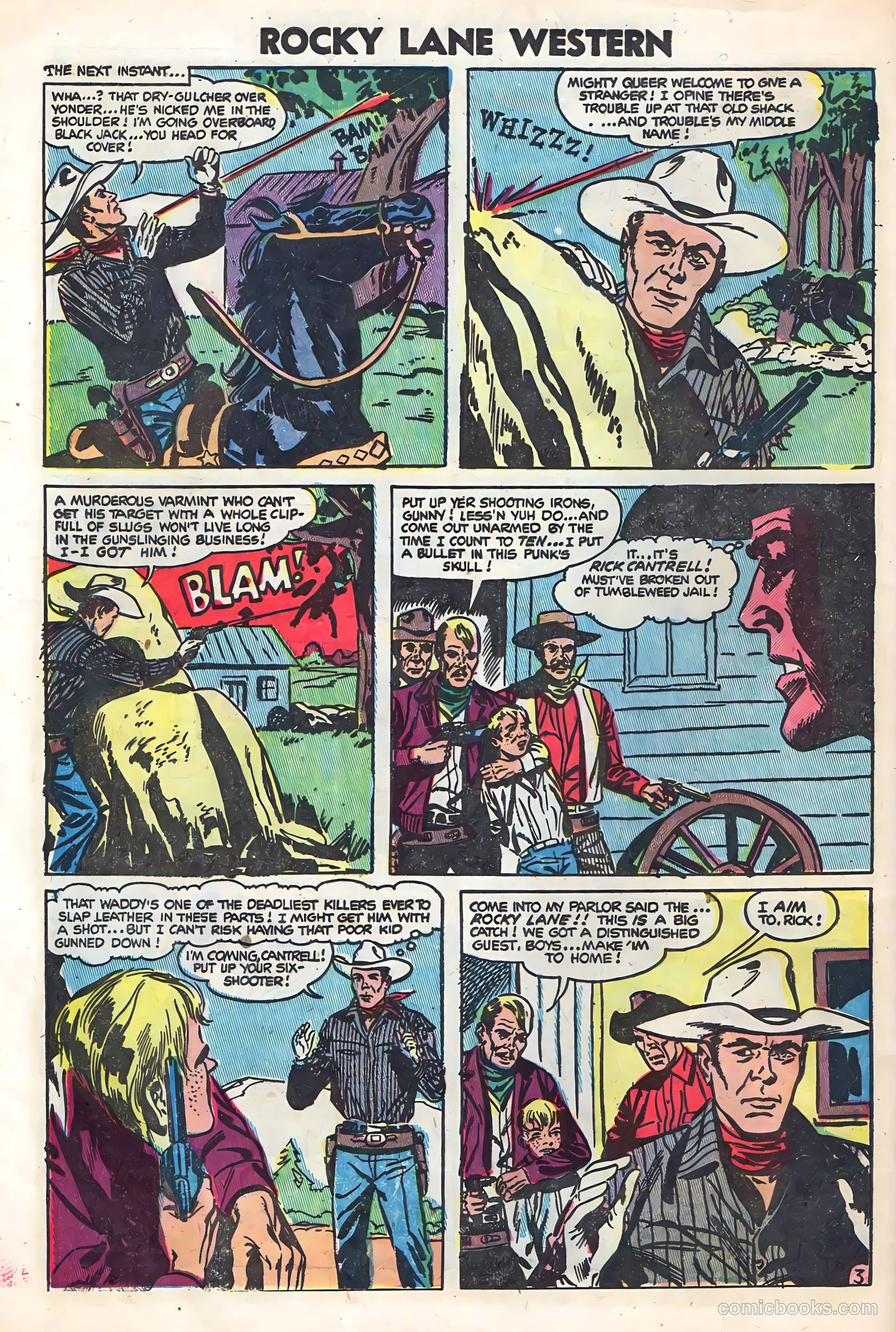 Rocky Lane Western #59 — page 28 of 36