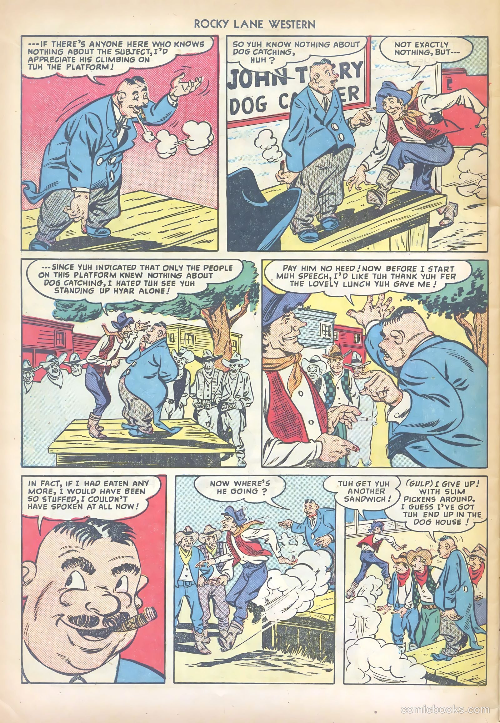 Rocky Lane Western #6 — page 32 of 36