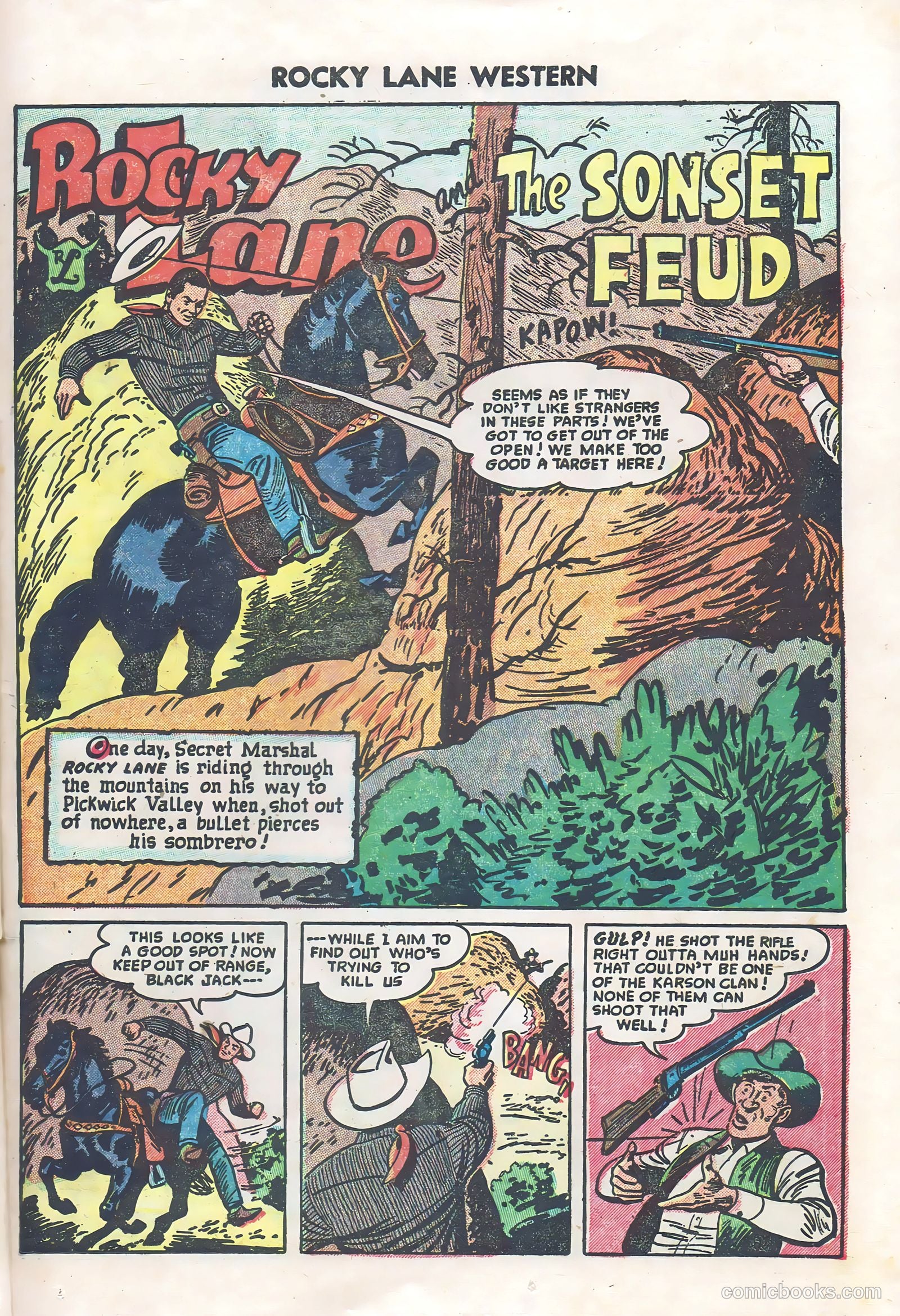 Rocky Lane Western #60 — page 23 of 36