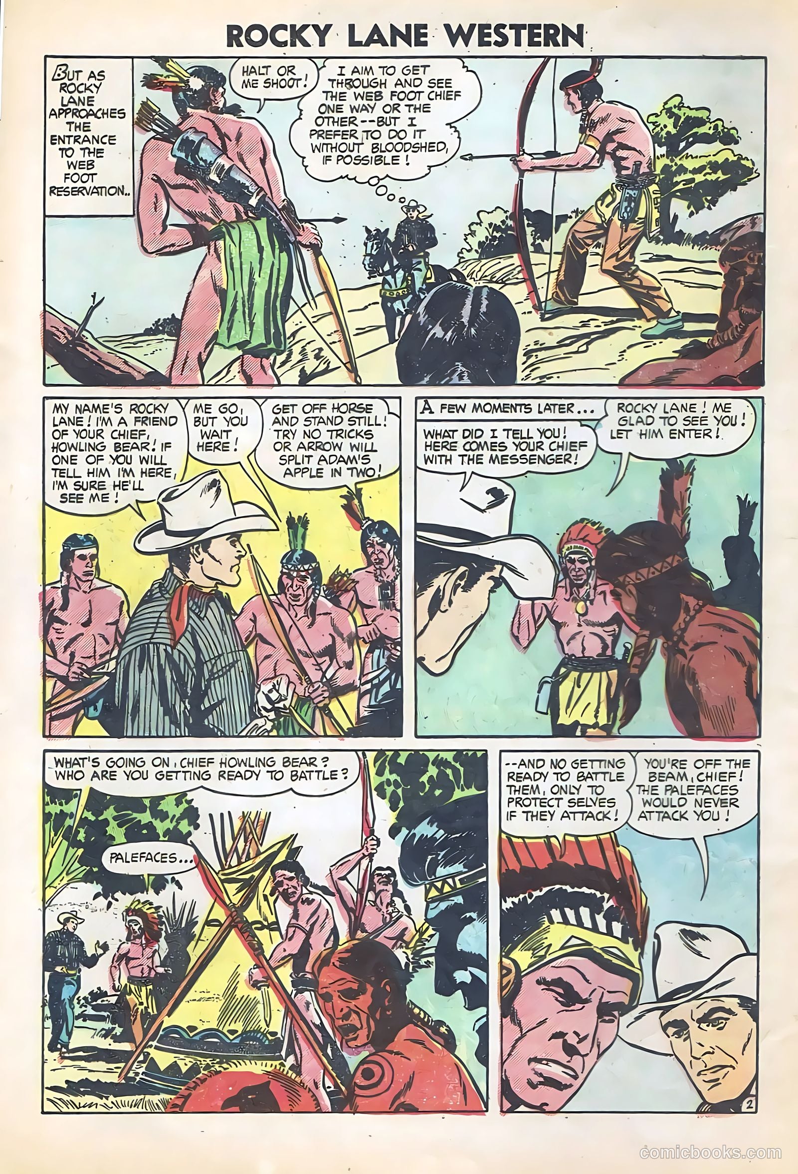 Rocky Lane Western #61 — page 4 of 36