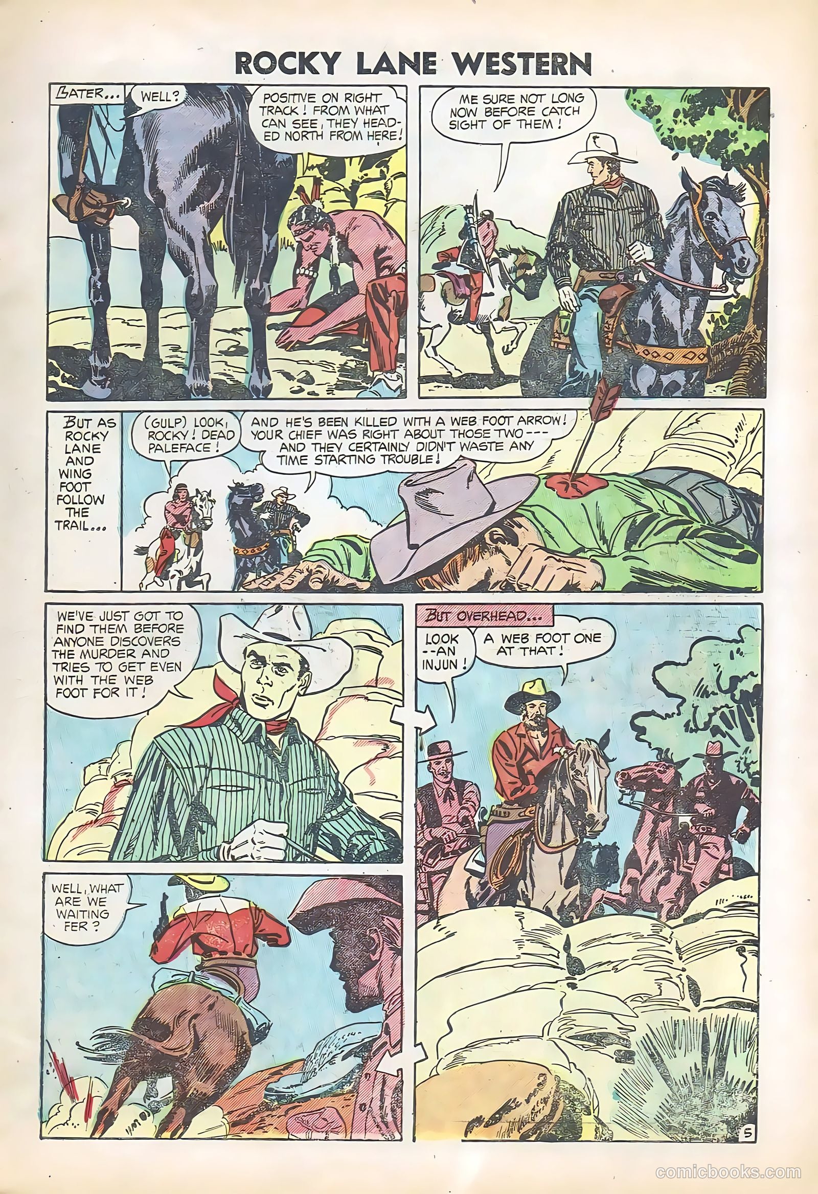 Rocky Lane Western #61 — page 7 of 36