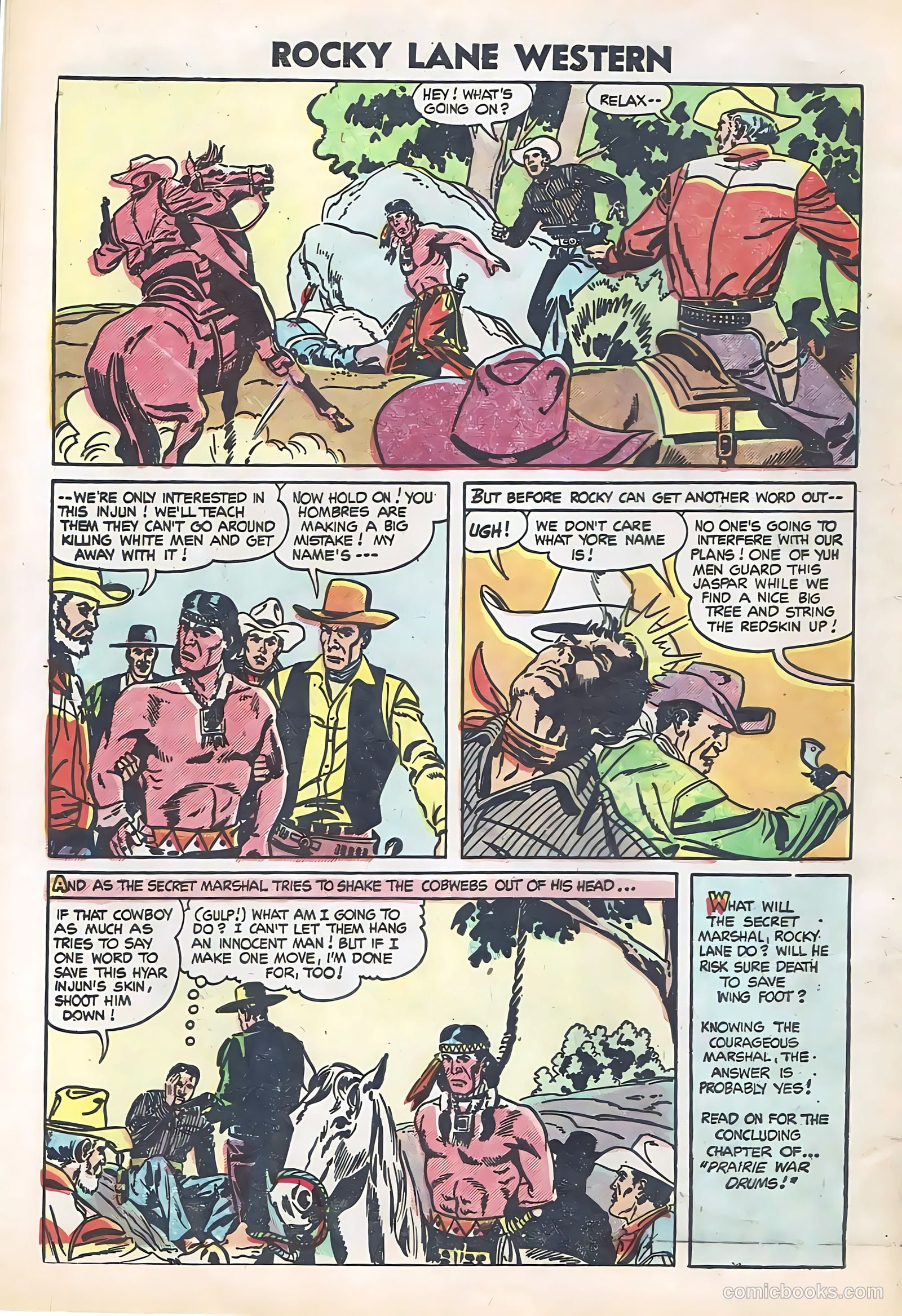 Rocky Lane Western #61 — page 8 of 36
