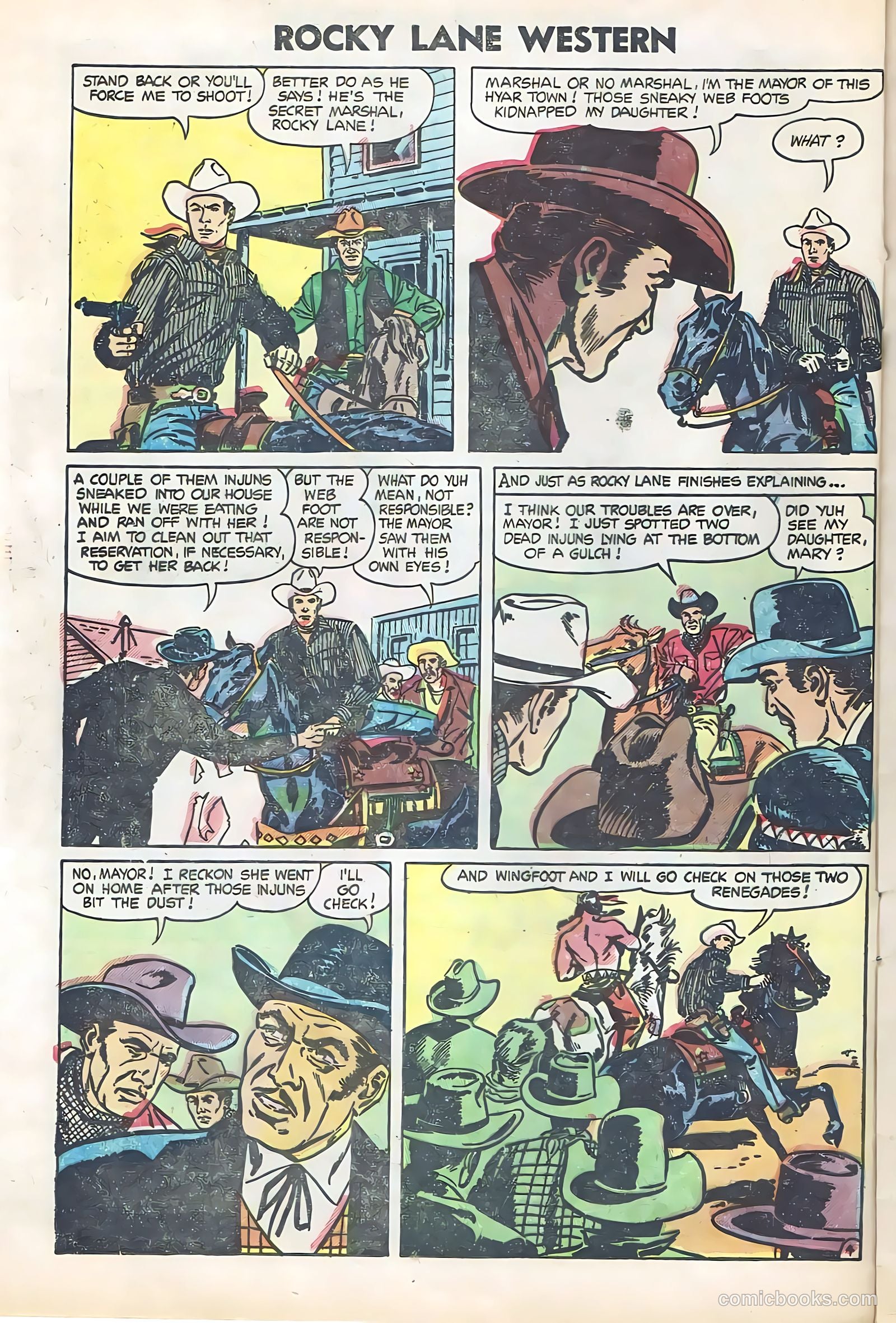 Rocky Lane Western #61 — page 12 of 36