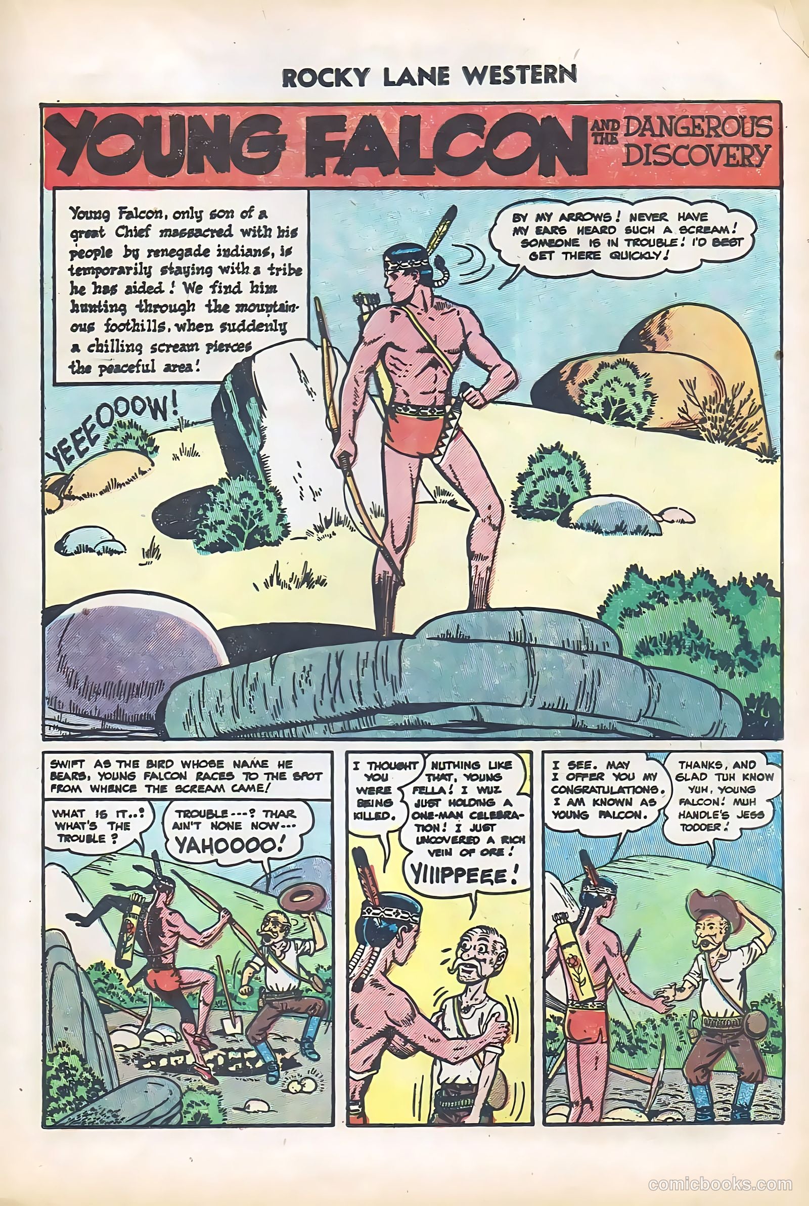 Rocky Lane Western #61 — page 21 of 36