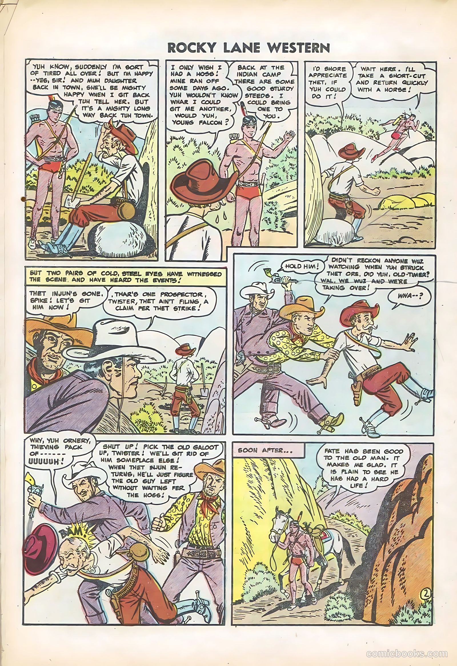Rocky Lane Western #61 — page 22 of 36