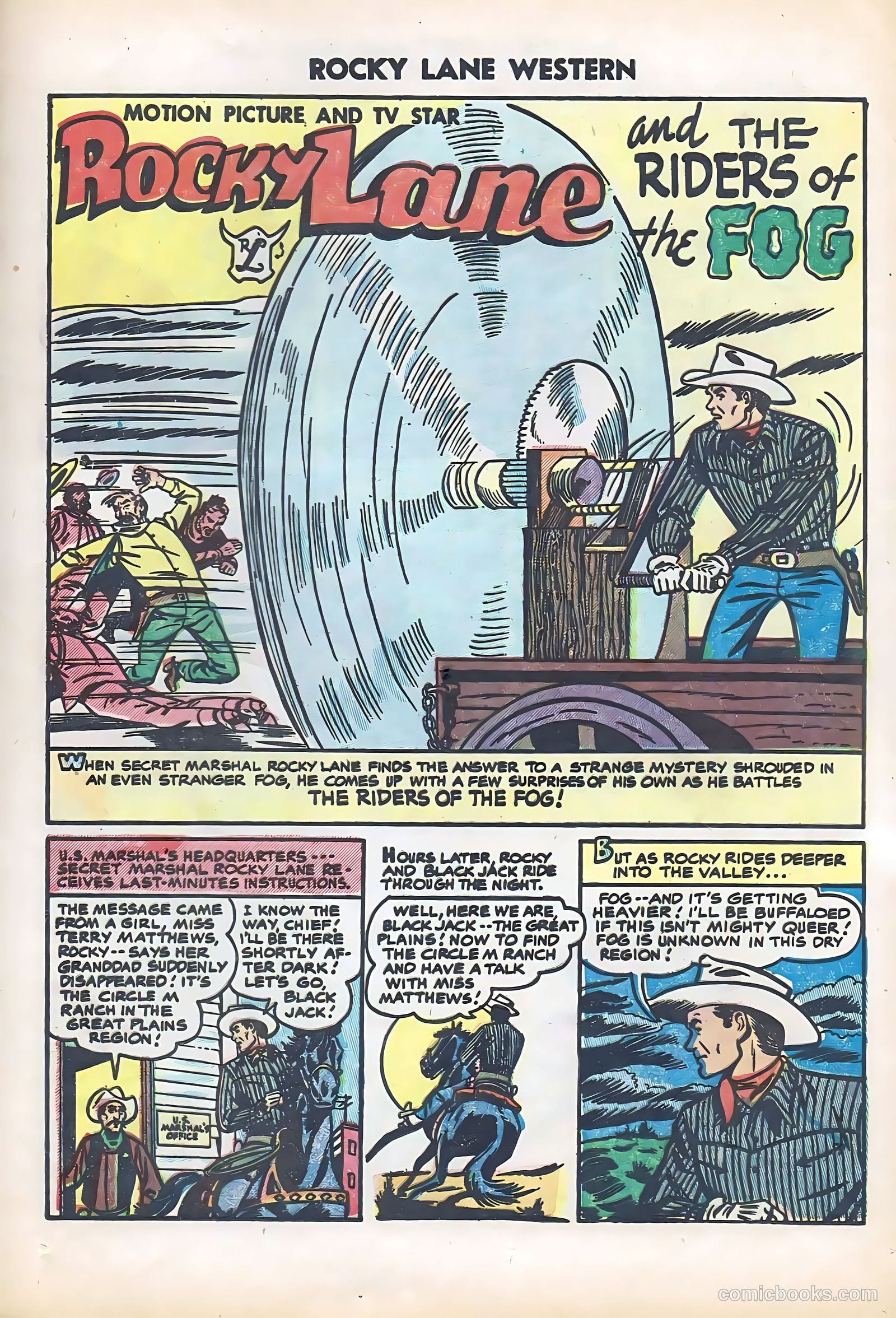 Rocky Lane Western #61 — page 25 of 36