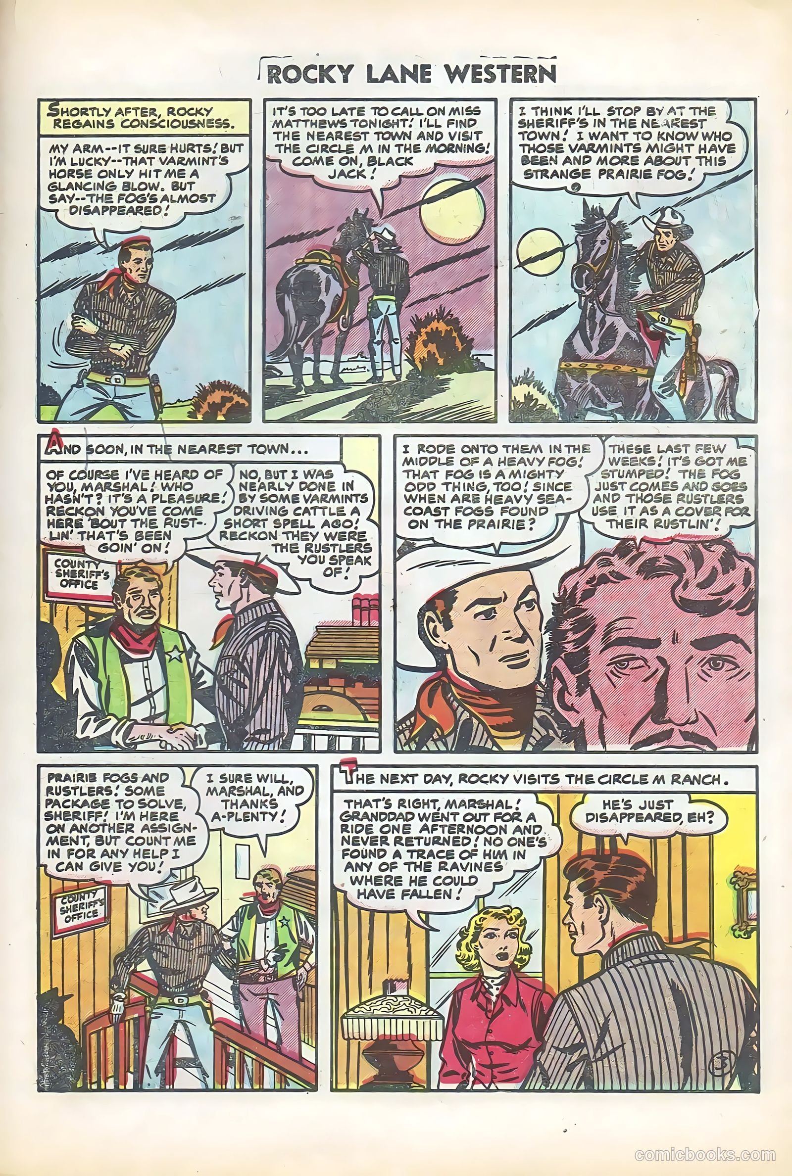Rocky Lane Western #61 — page 27 of 36