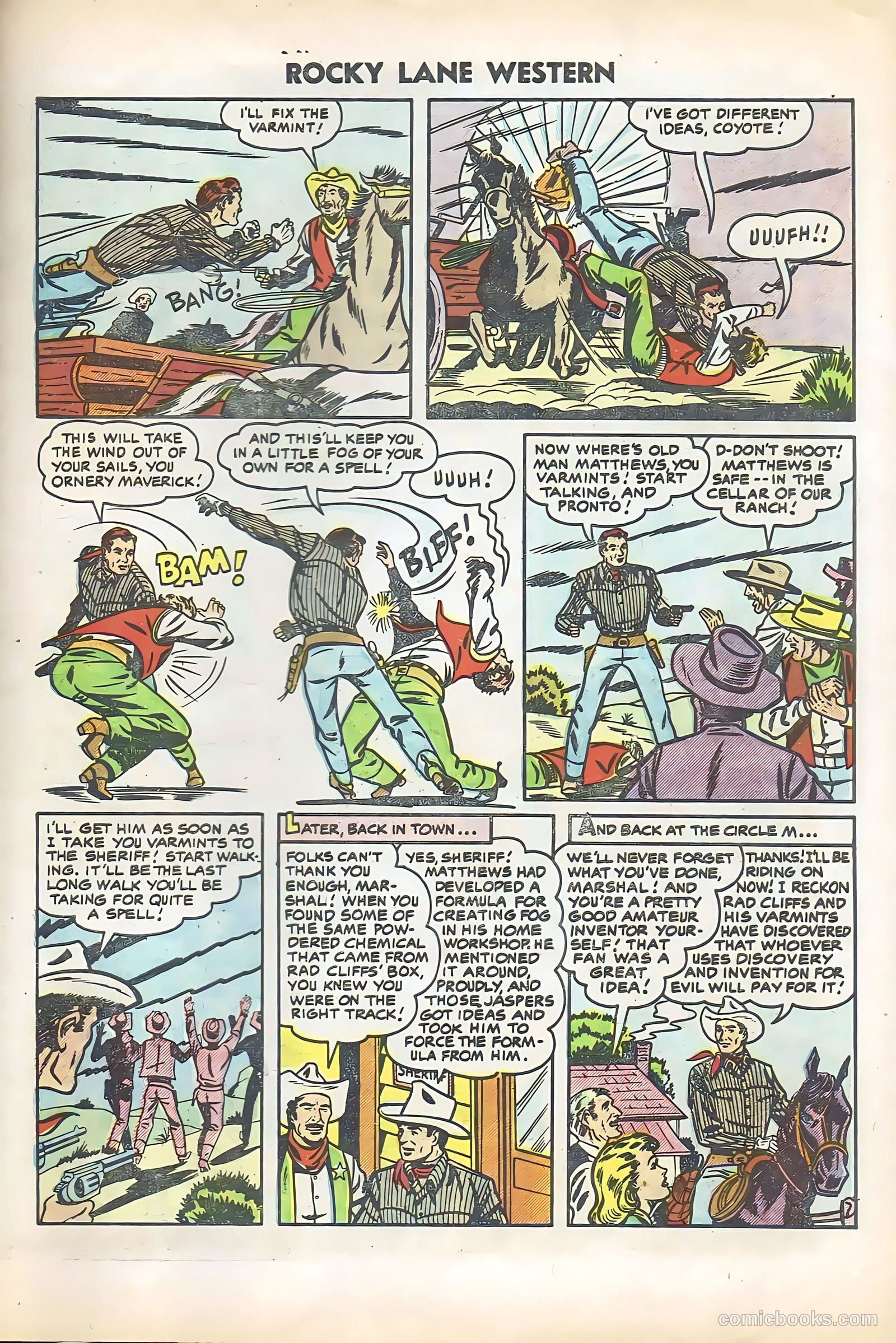 Rocky Lane Western #61 — page 31 of 36