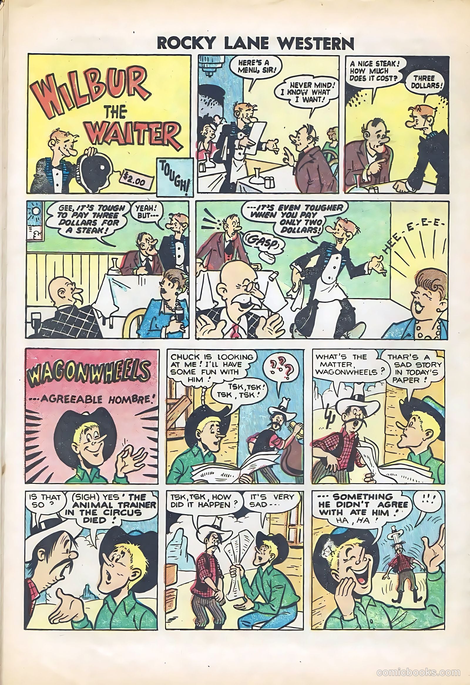 Rocky Lane Western #61 — page 32 of 36