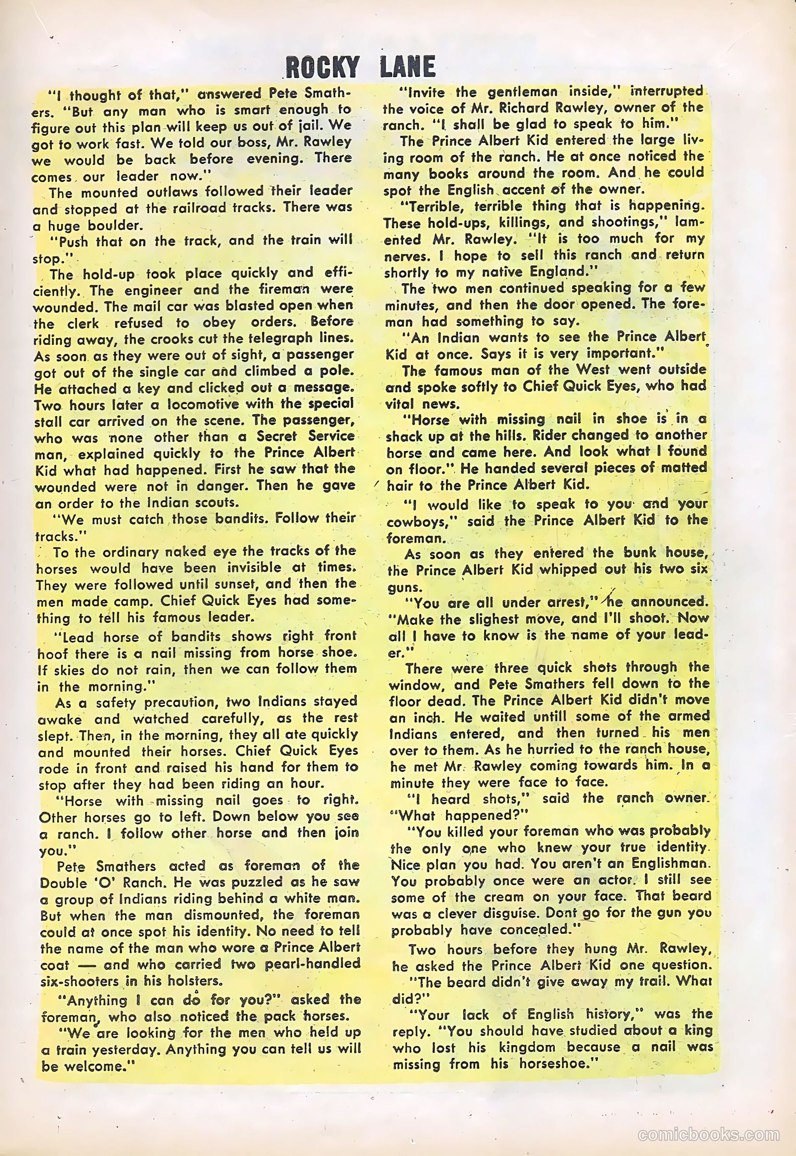 Rocky Lane Western #61 — page 19 of 36