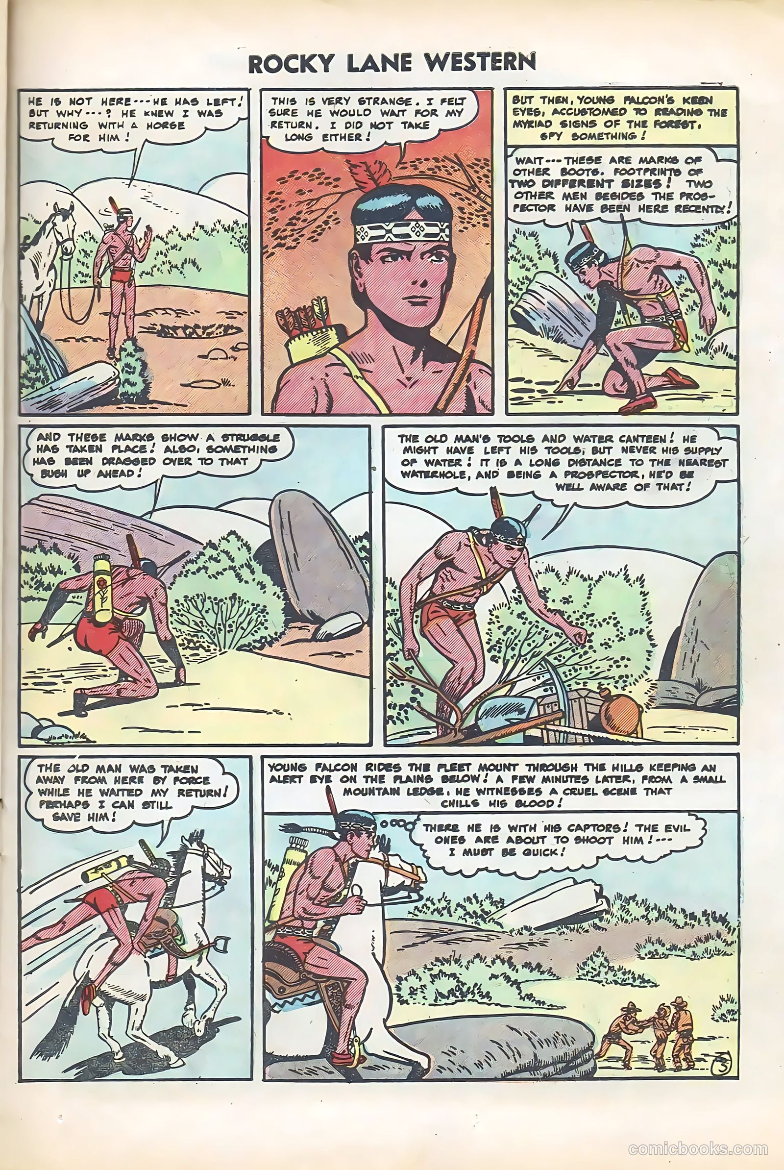 Rocky Lane Western #61 — page 23 of 36