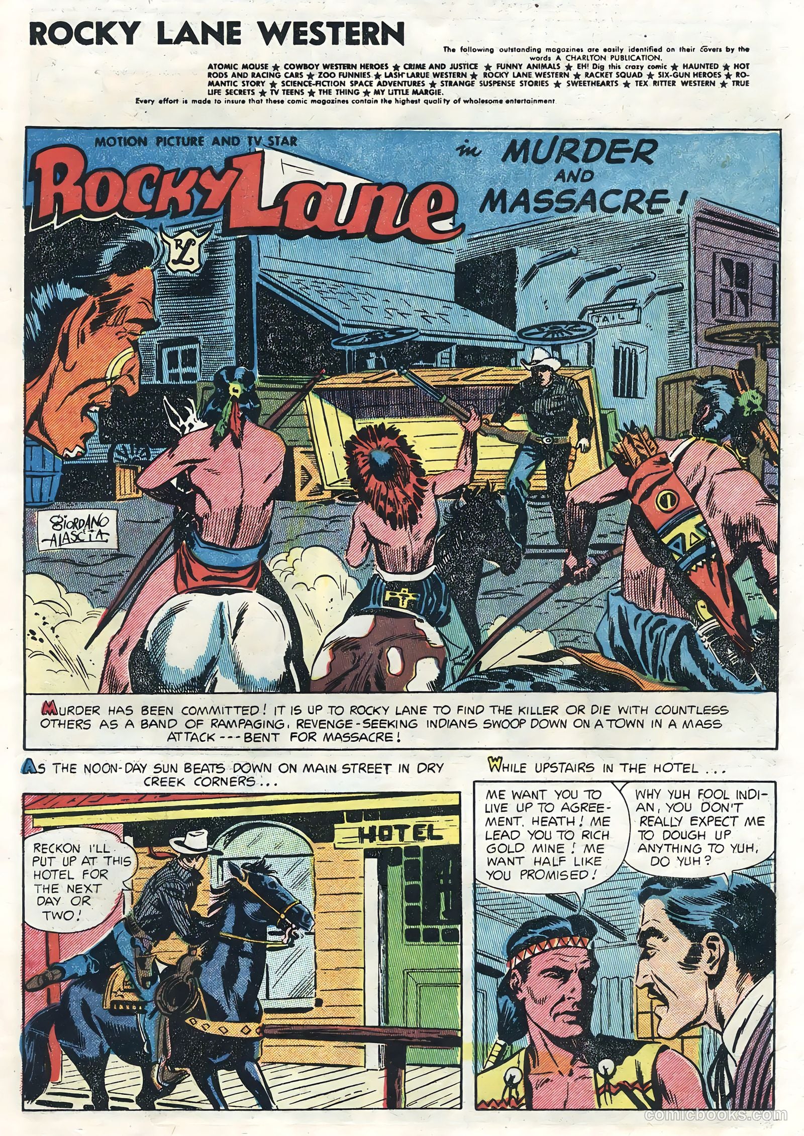 Rocky Lane Western #62 — page 3 of 36
