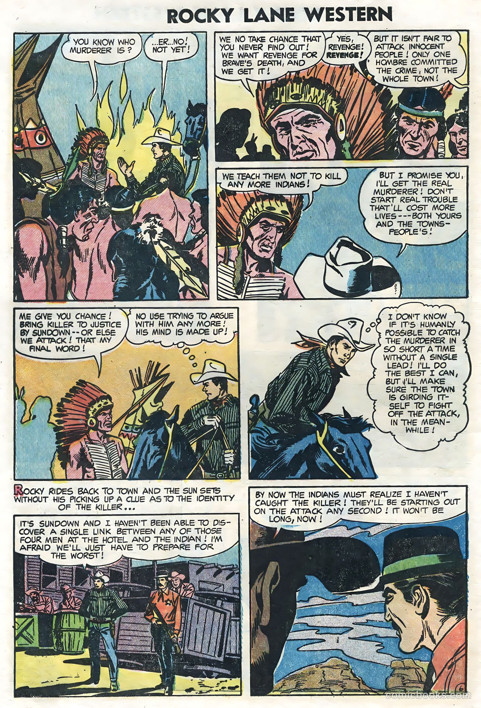 Rocky Lane Western #62 — page 8 of 36