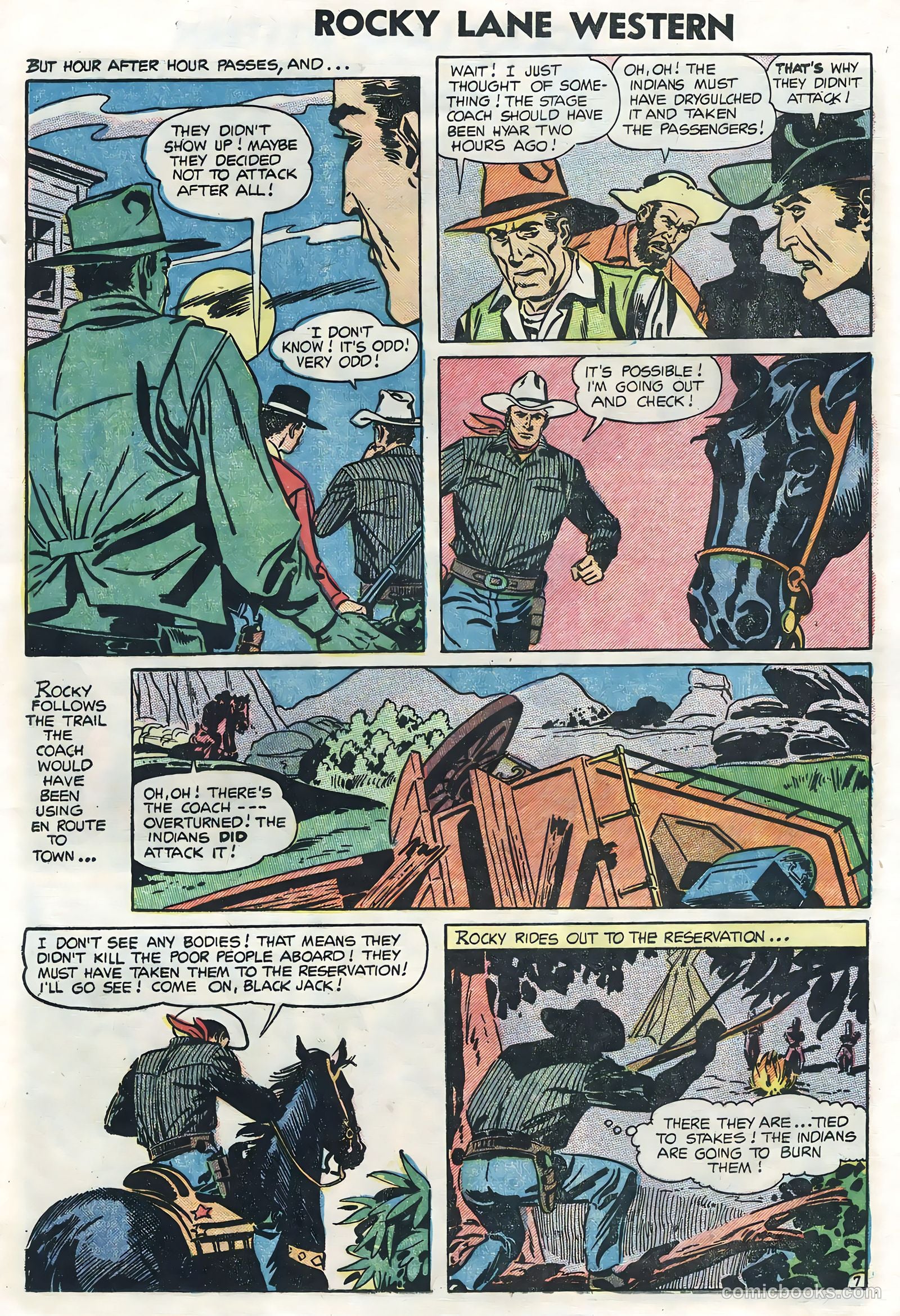 Rocky Lane Western #62 — page 9 of 36