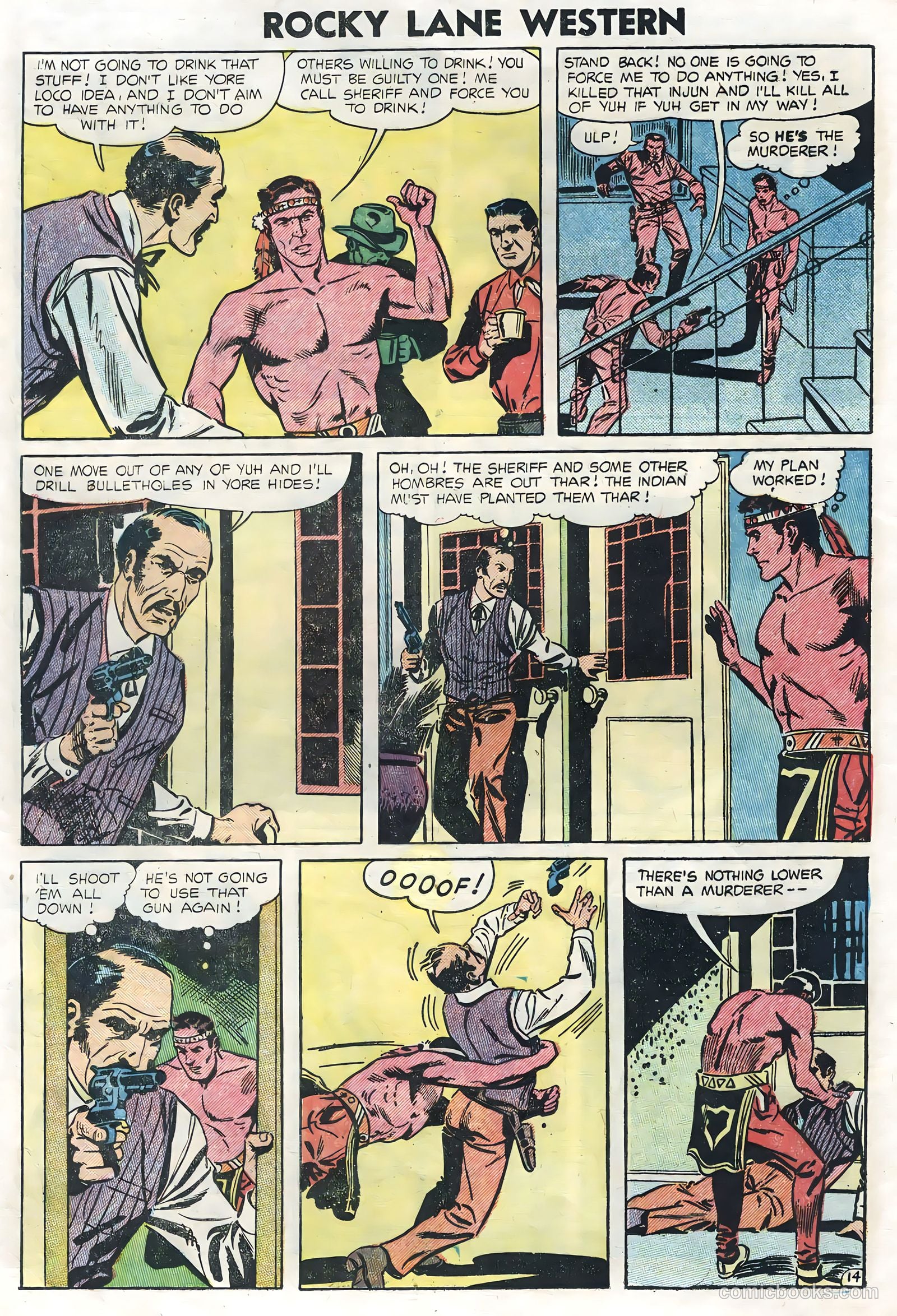 Rocky Lane Western #62 — page 16 of 36