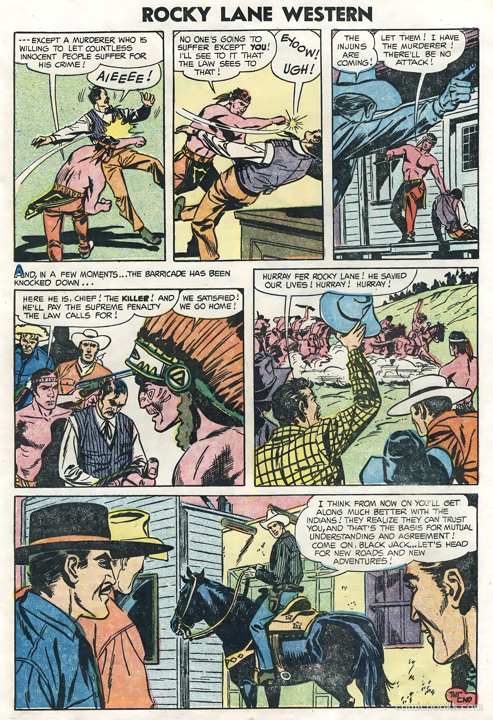 Rocky Lane Western #62 — page 17 of 36