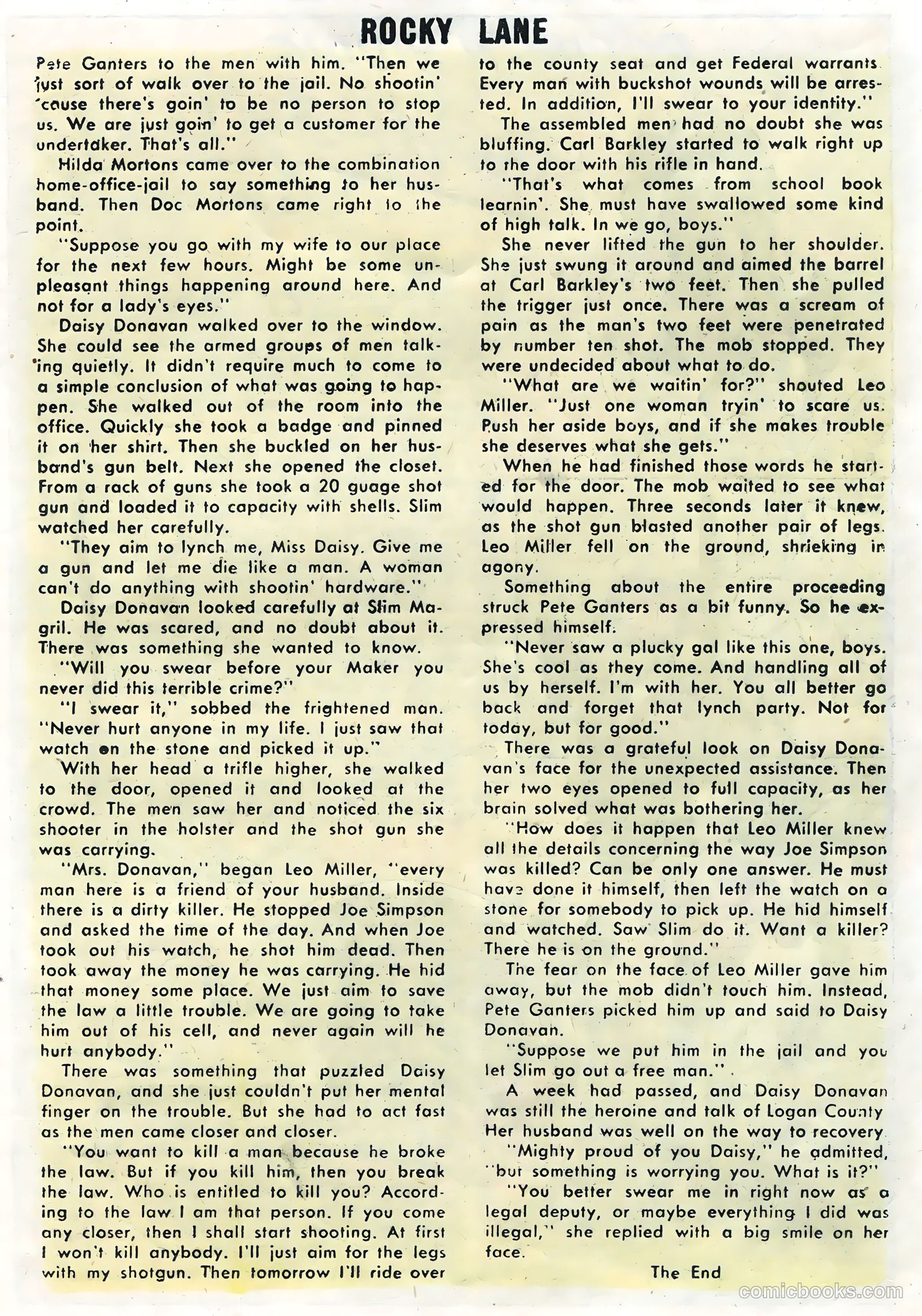Rocky Lane Western #62 — page 19 of 36