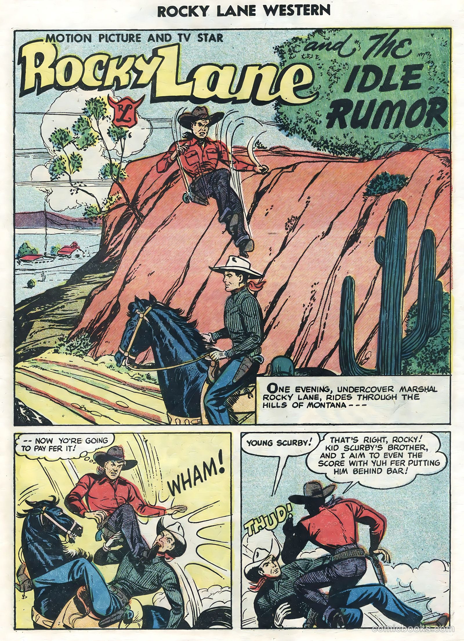 Rocky Lane Western #62 — page 25 of 36