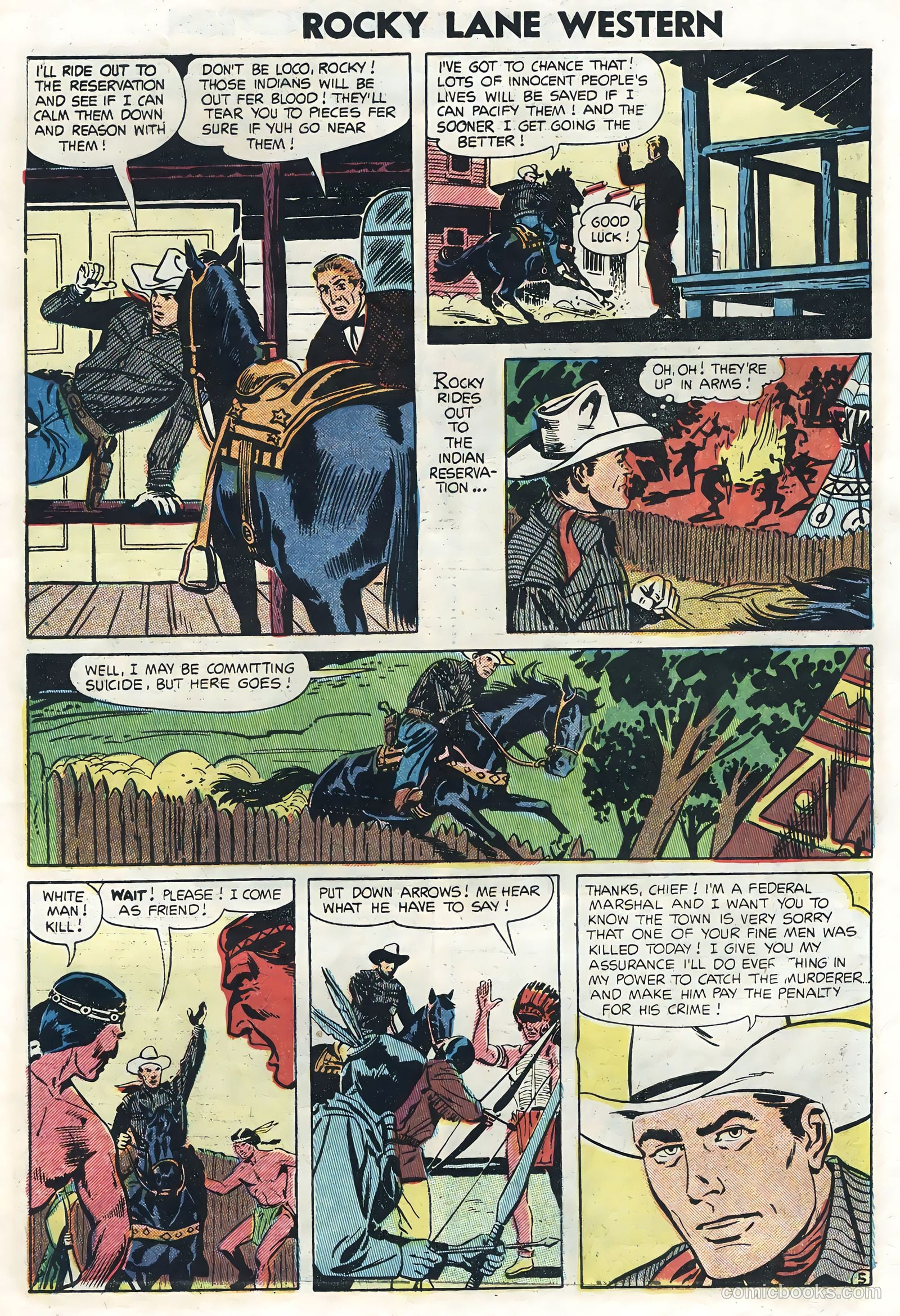 Rocky Lane Western #62 — page 7 of 36