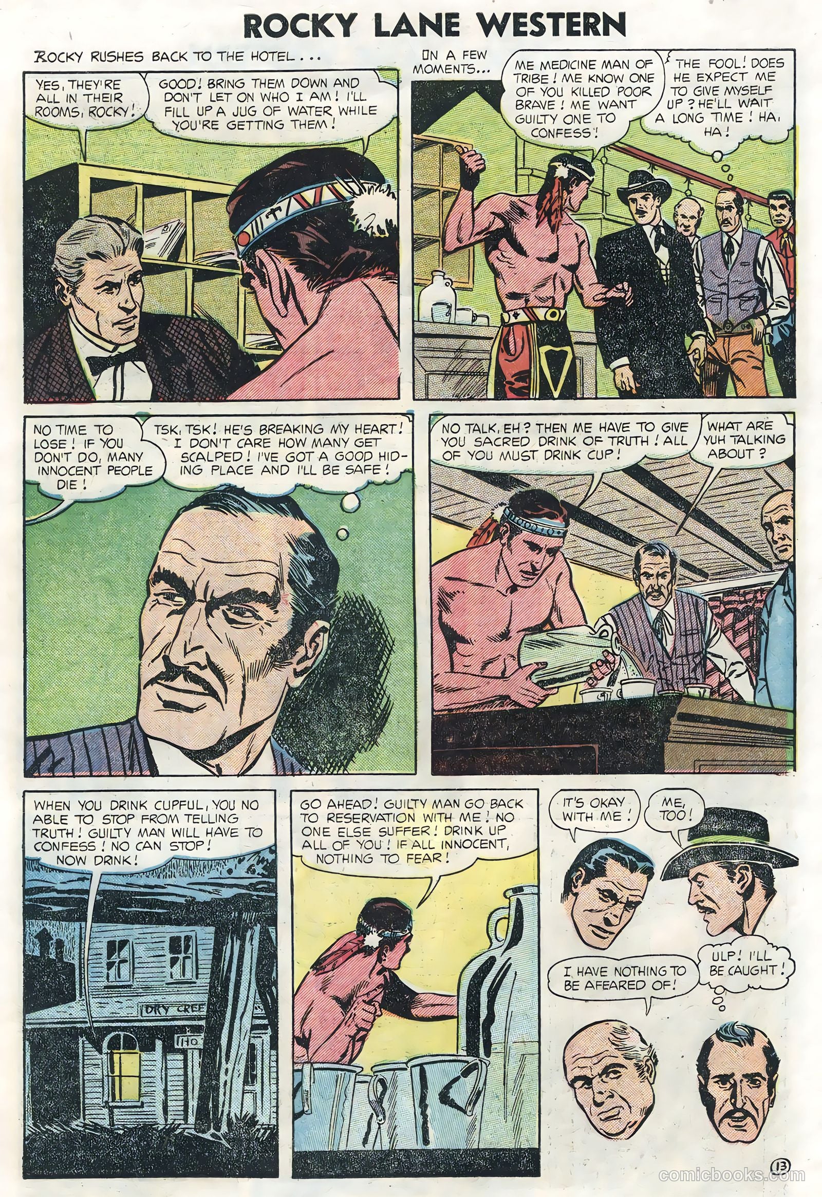 Rocky Lane Western #62 — page 15 of 36